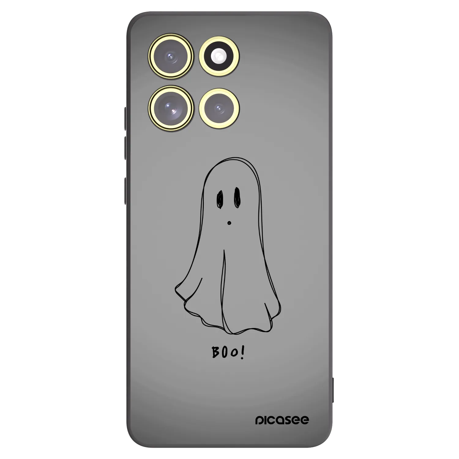 Picasee Motorola Moto G86 Power 5G Hülle - Schwarzes Silikon - Ghost