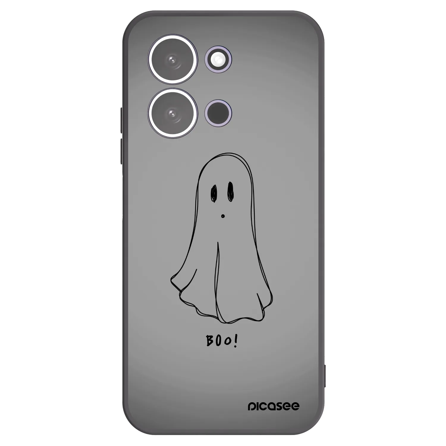 Picasee Xiaomi Redmi 15C 5G Hülle - Schwarzes Silikon - Ghost