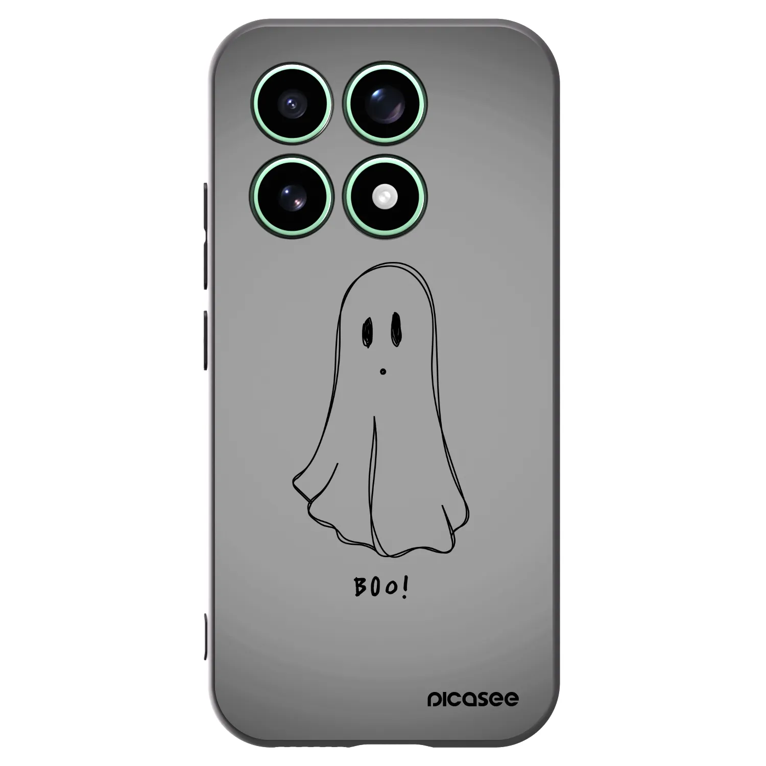 Picasee Xiaomi 17 Hülle - Schwarzes Silikon - Ghost