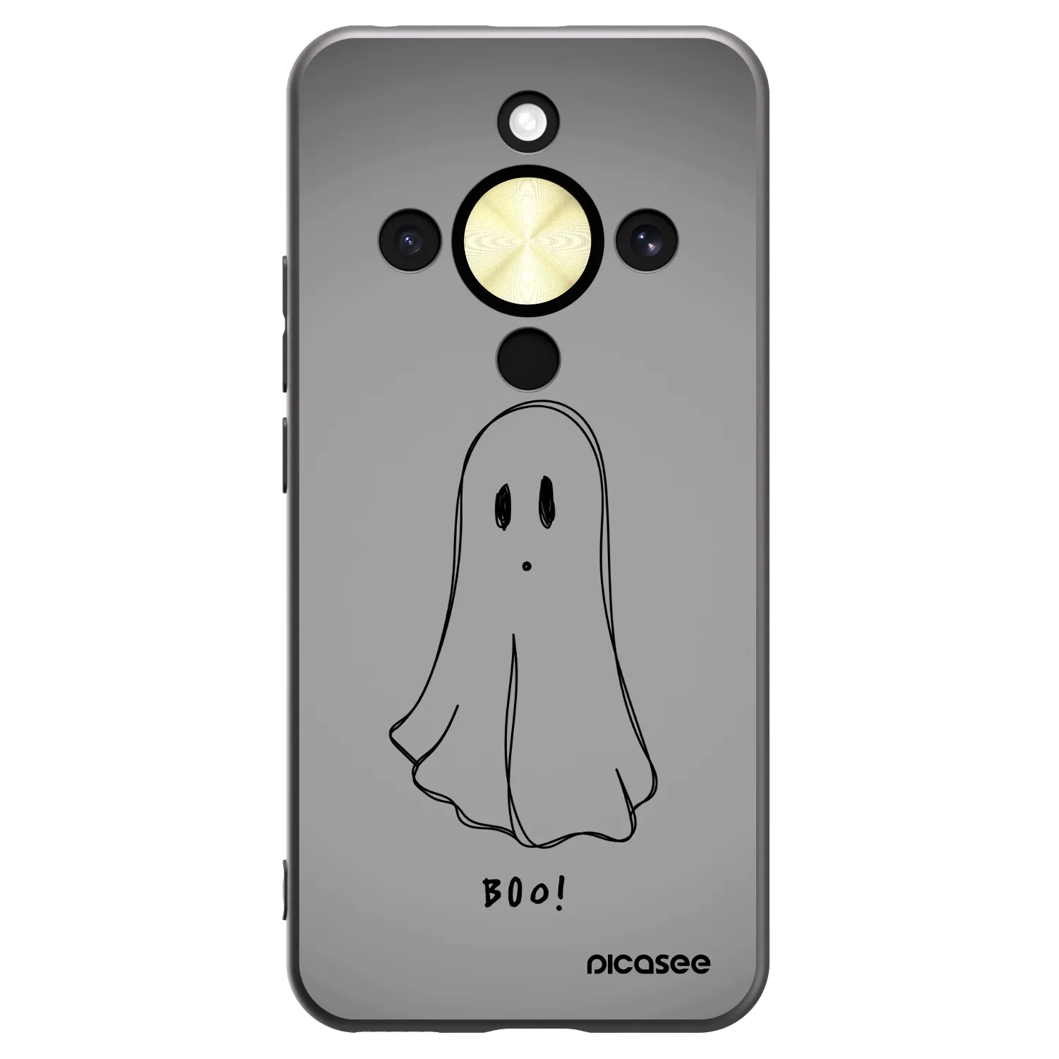Picasee Honor Magic8 Lite 5G Hülle - Schwarzes Silikon - Ghost