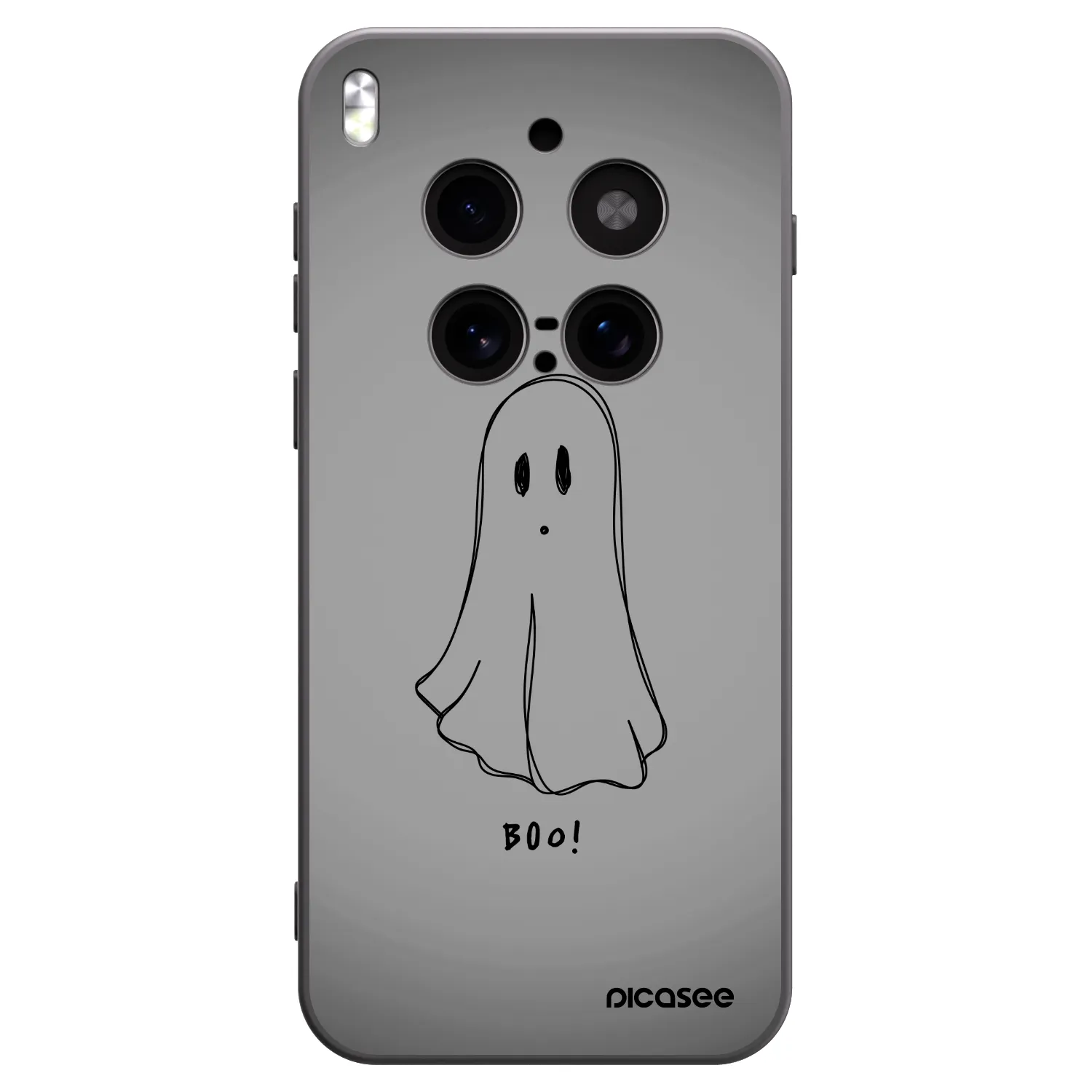 Picasee Vivo X300 Pro Hülle - Schwarzes Silikon - Ghost