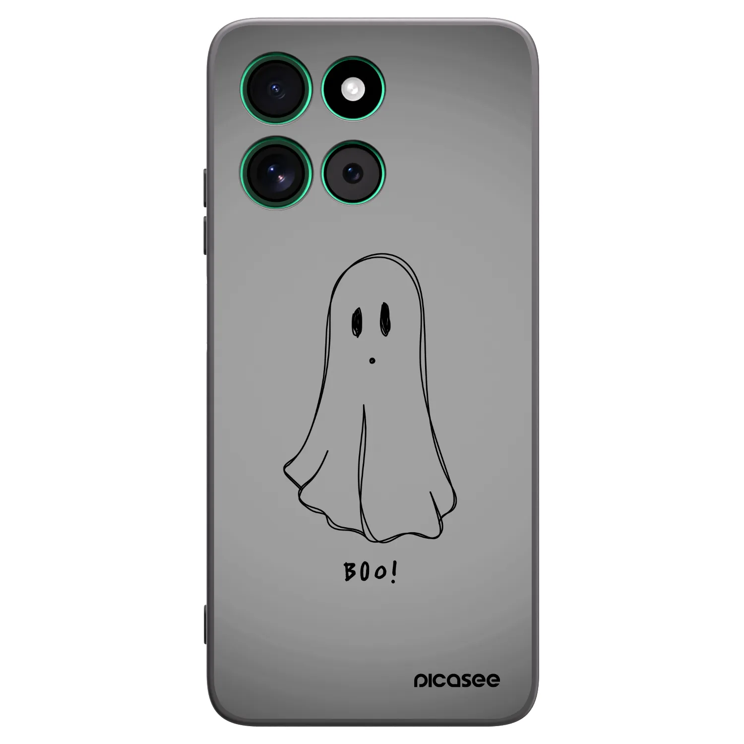 Picasee Motorola Moto G57 Power Hülle - Schwarzes Silikon - Ghost