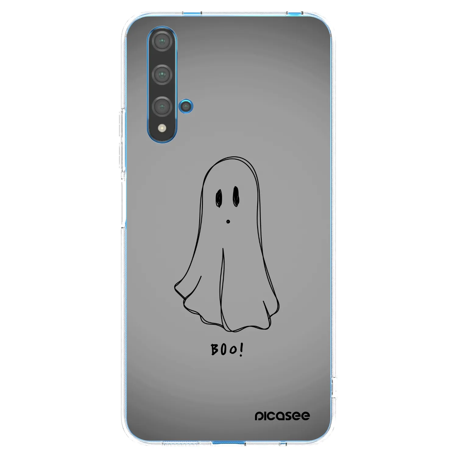 Picasee Huawei Nova 5T Hülle - Transparentes Silikon - Ghost