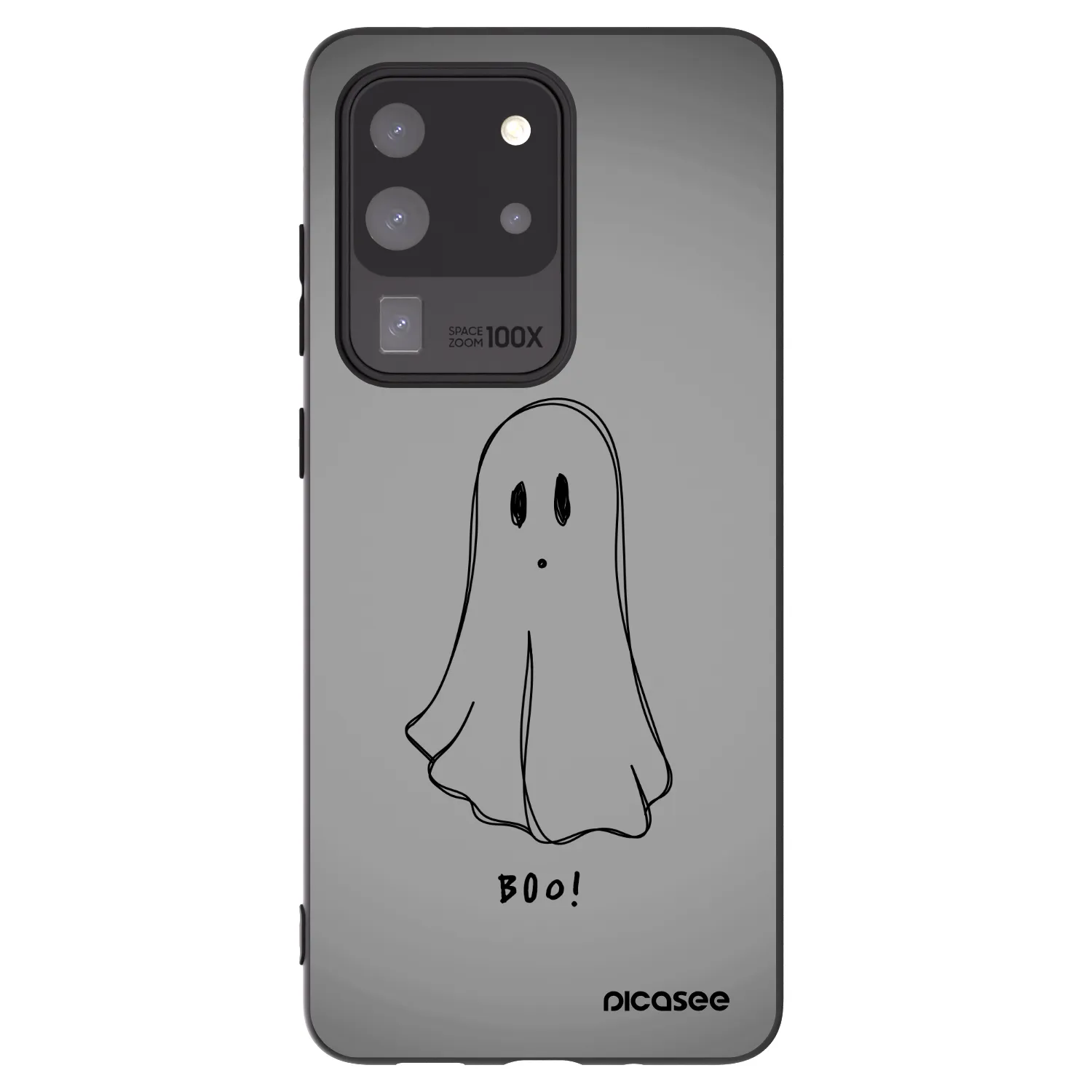 Picasee Samsung Galaxy S20 Ultra 5G G988F Hülle - Schwarzes Silikon - Ghost