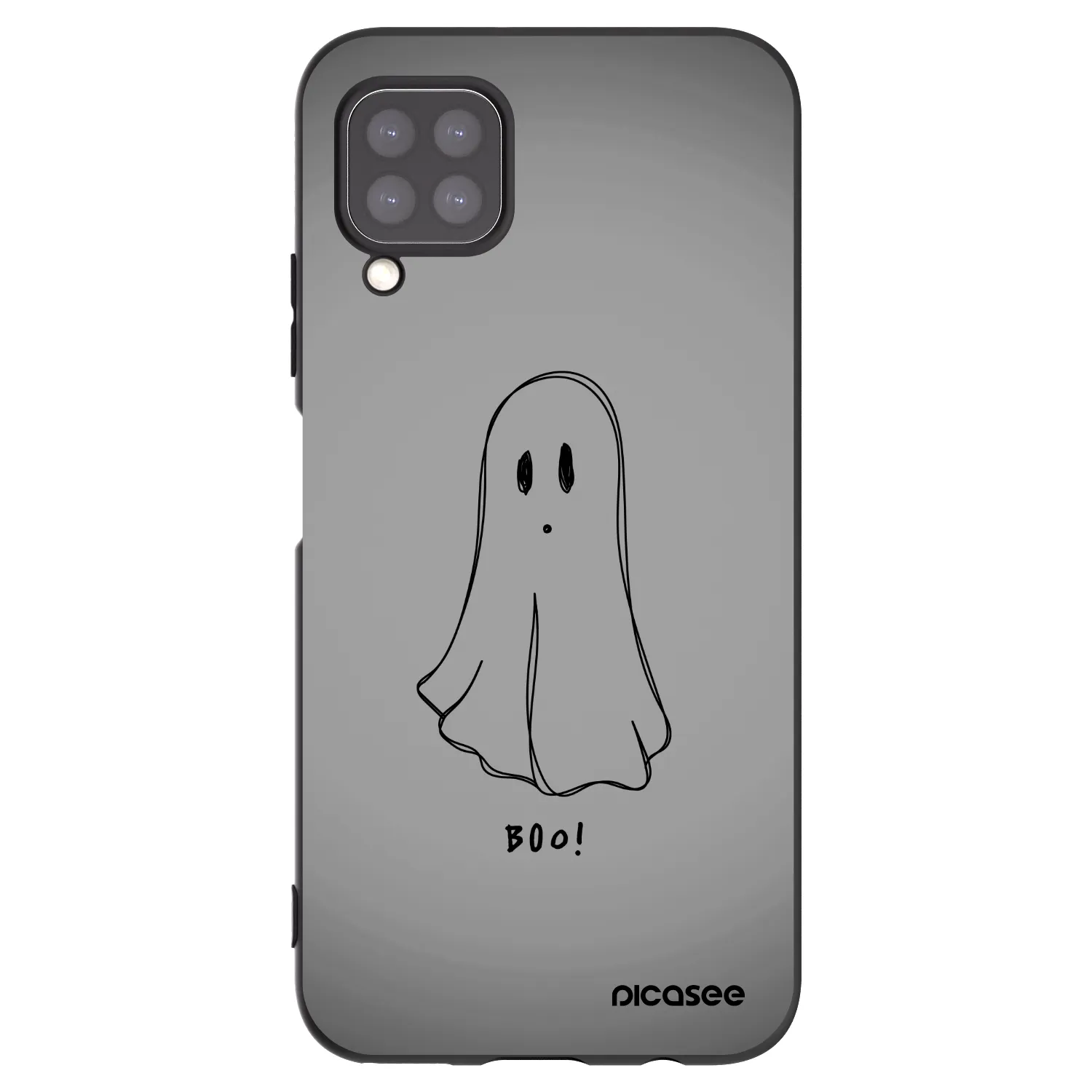 Picasee Huawei P40 Lite Hülle - Schwarzes Silikon - Ghost