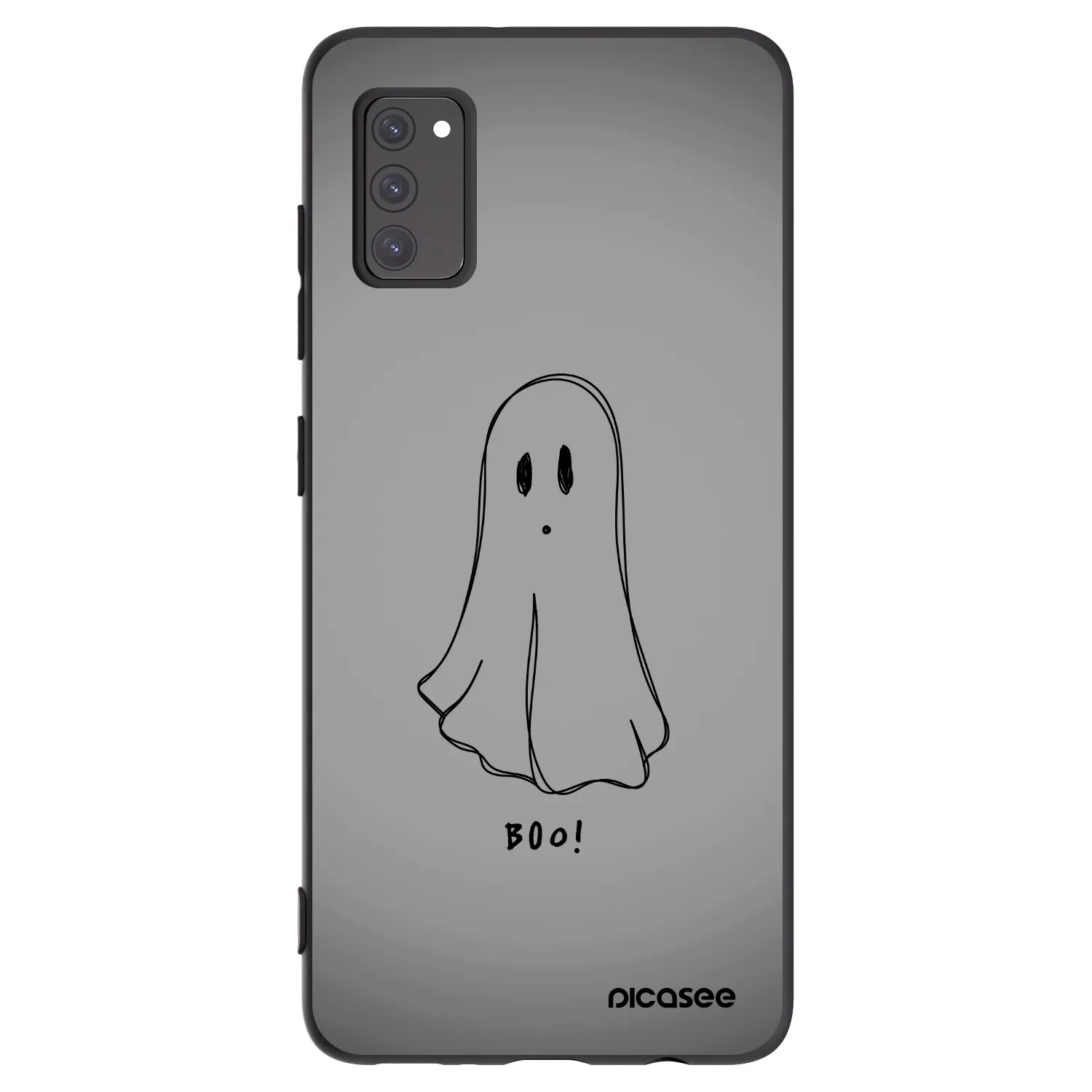 Picasee Samsung Galaxy A41 A415F Hülle - Schwarzes Silikon - Ghost
