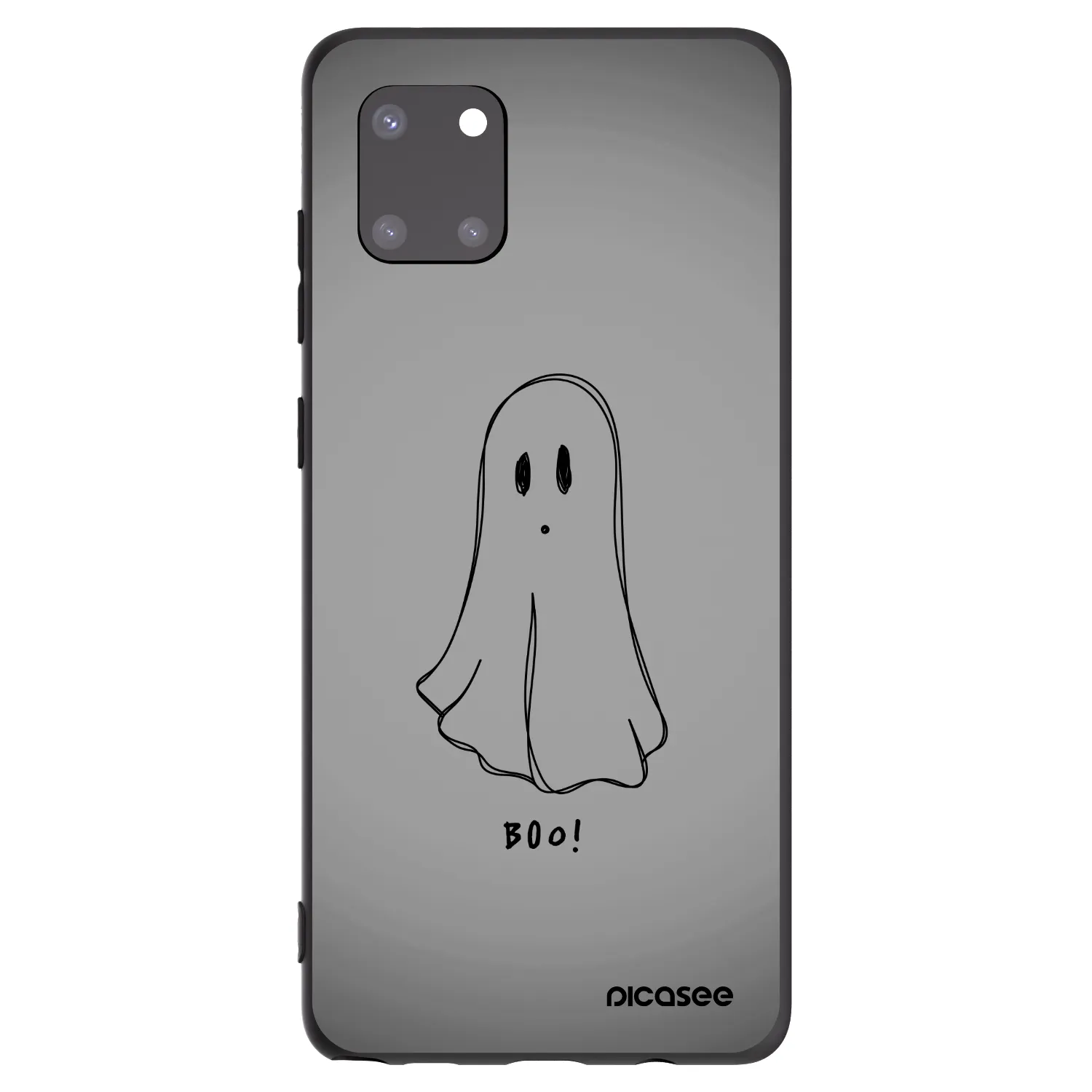 Picasee Samsung Galaxy Note 10 Lite N770F Hülle - Schwarzes Silikon - Ghost