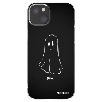 Picasee Apple iPhone 15 Plus Hülle - Transparentes Silikon - Ghost 2