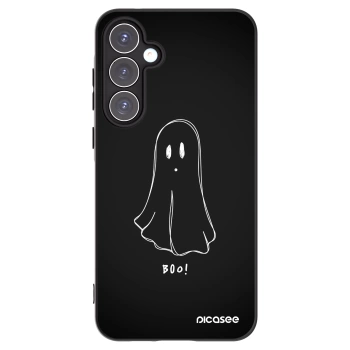 Picasee Samsung Galaxy A55 5G A556B Hülle - Schwarzes Silikon - Ghost 2