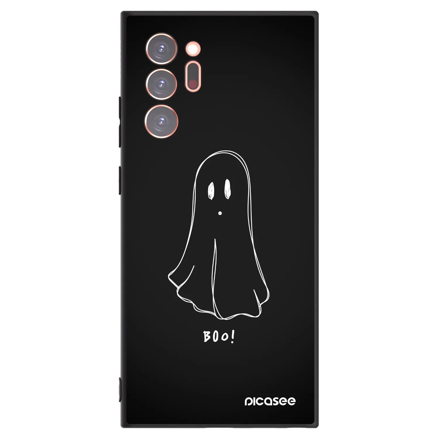 Picasee Samsung Galaxy Note 20 Ultra Hülle - Schwarzes Silikon - Ghost 2