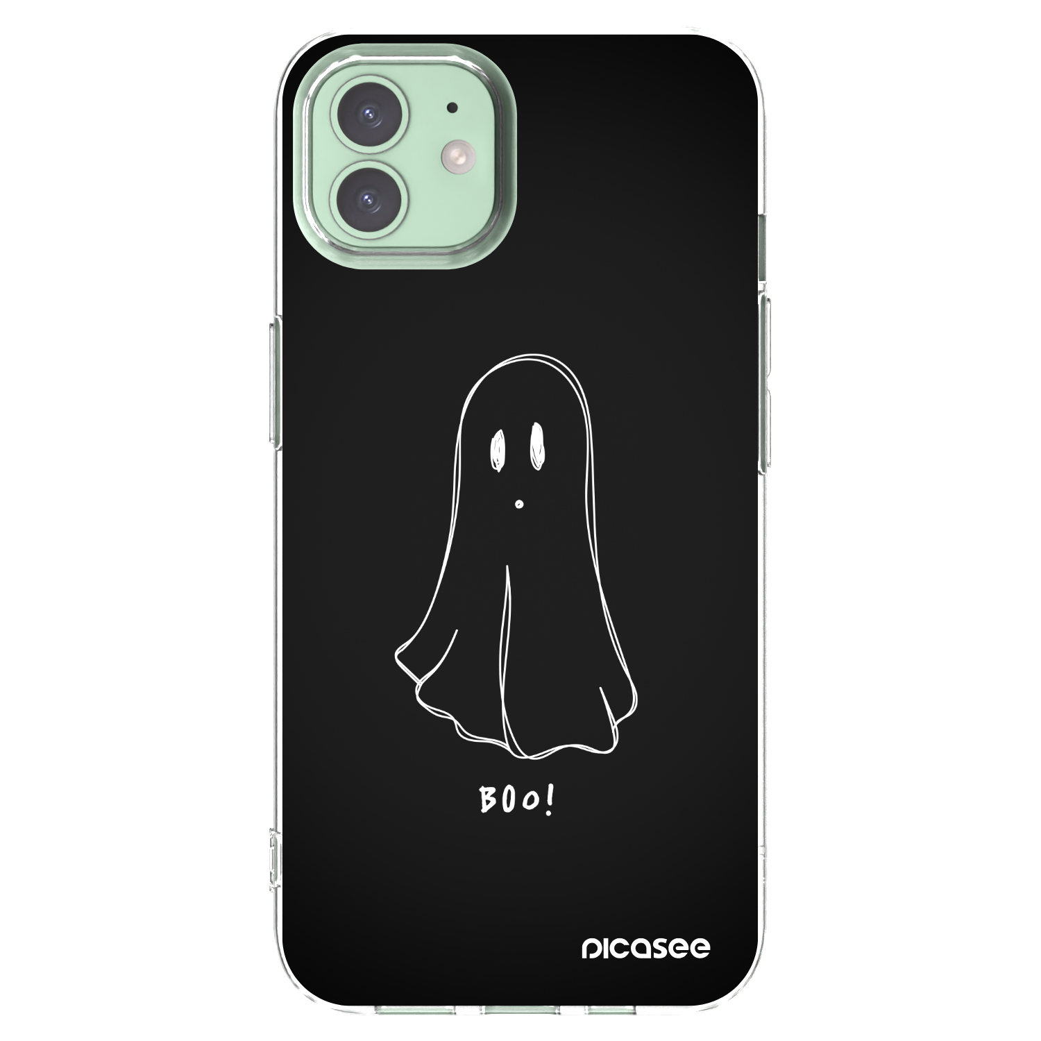 Picasee Apple iPhone 12 Hülle - Transparentes Silikon - Ghost 2