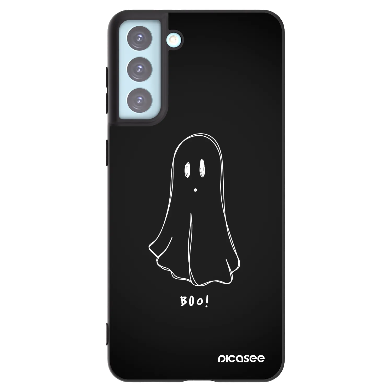 Picasee Samsung Galaxy S21+ 5G G996F Hülle - Schwarzes Silikon - Ghost 2