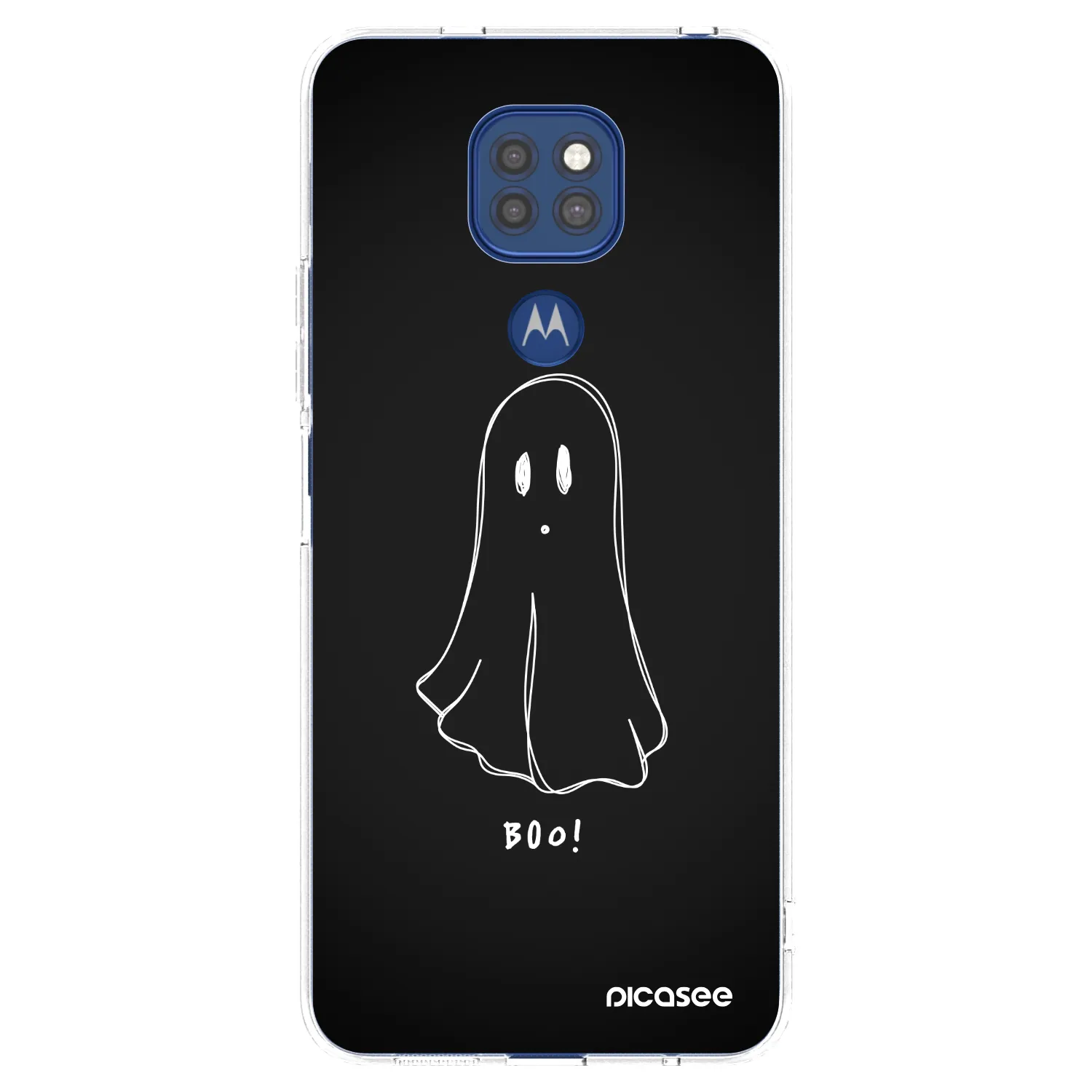 Picasee Motorola Moto G9 Play Hülle - Transparentes Silikon - Ghost 2