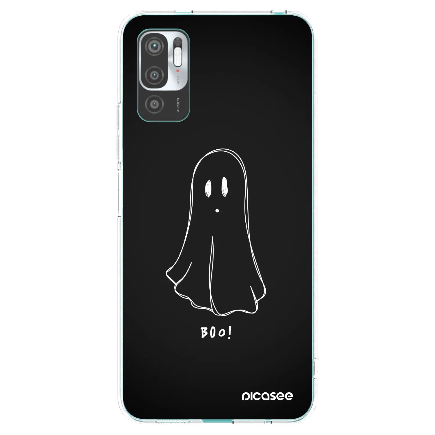 Picasee Xiaomi Redmi Note 10 5G Hülle - Transparentes Silikon - Ghost 2