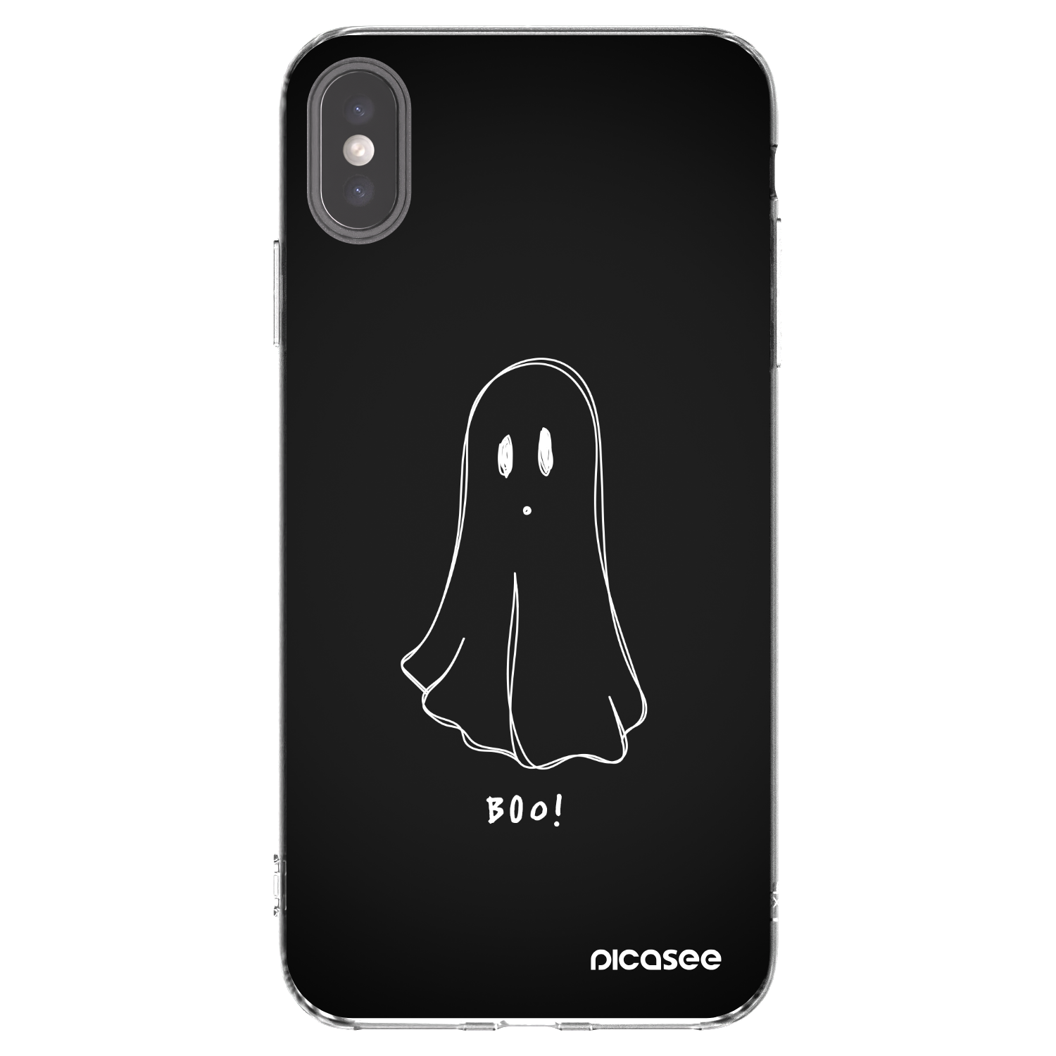 Picasee Apple iPhone XS Max Hülle - Transparentes Silikon - Ghost 2