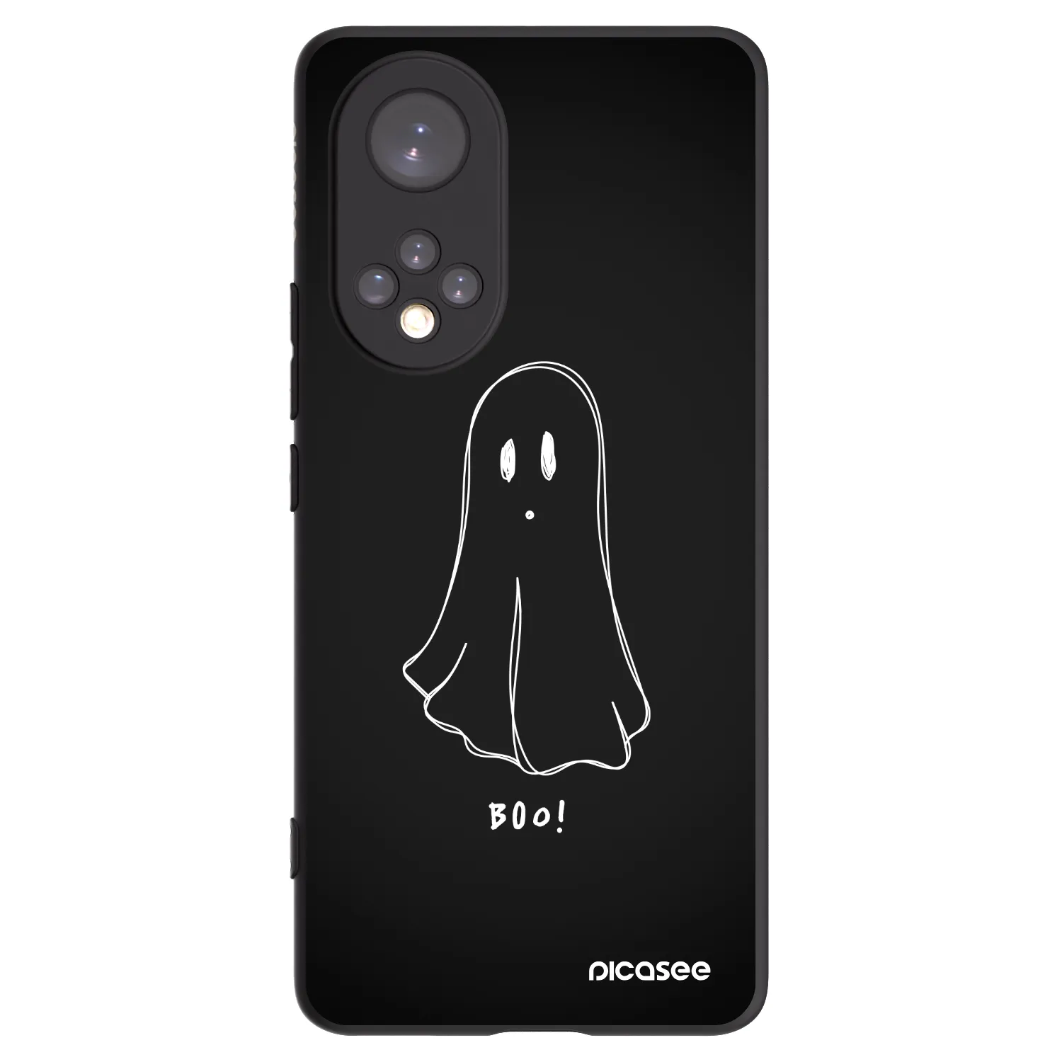 Picasee Honor 50 5G Hülle - Schwarzes Silikon - Ghost 2
