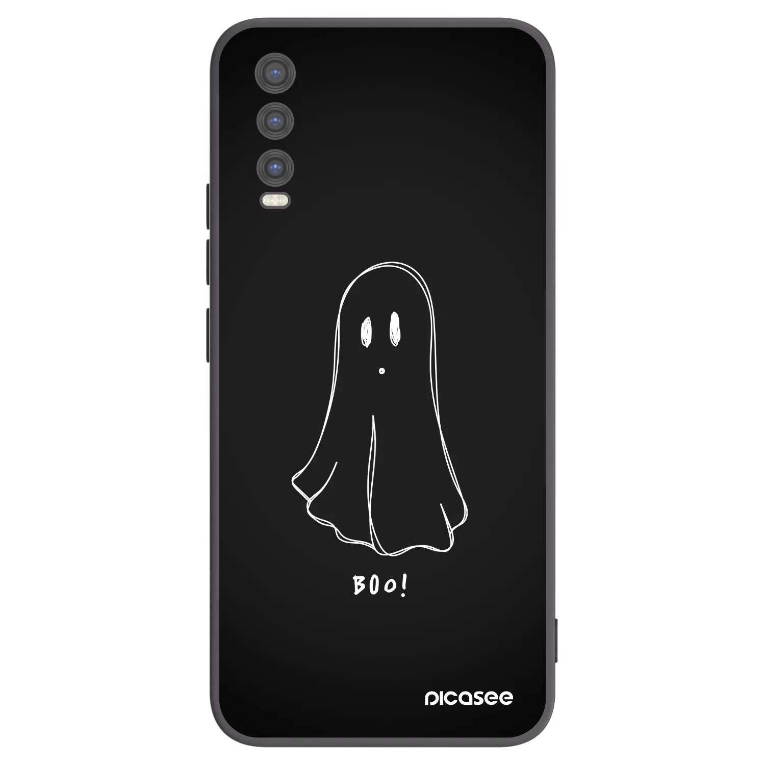 Picasee Vivo Y20s Hülle - Schwarzes Silikon - Ghost 2