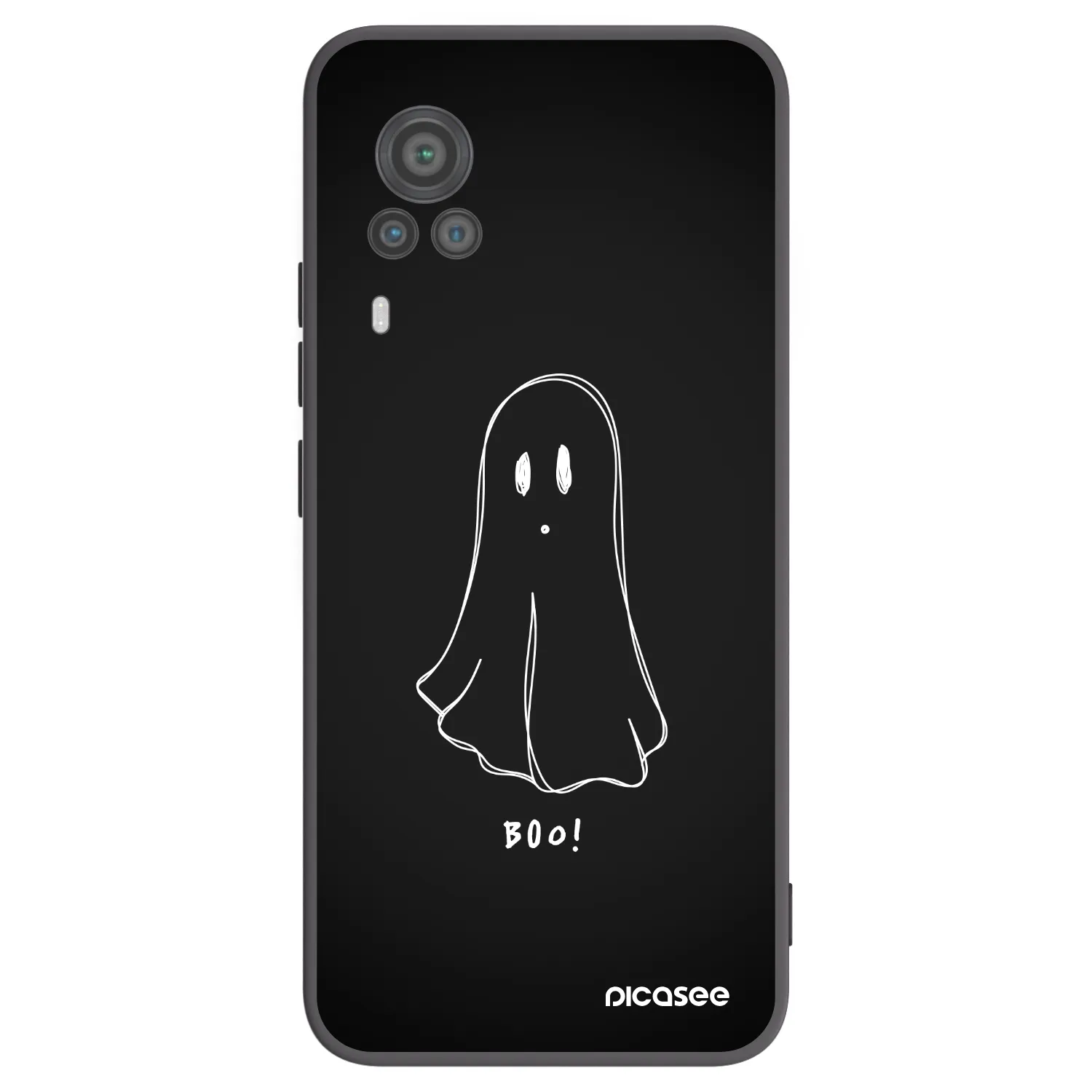Picasee Vivo X60 Pro 5G Hülle - Schwarzes Silikon - Ghost 2