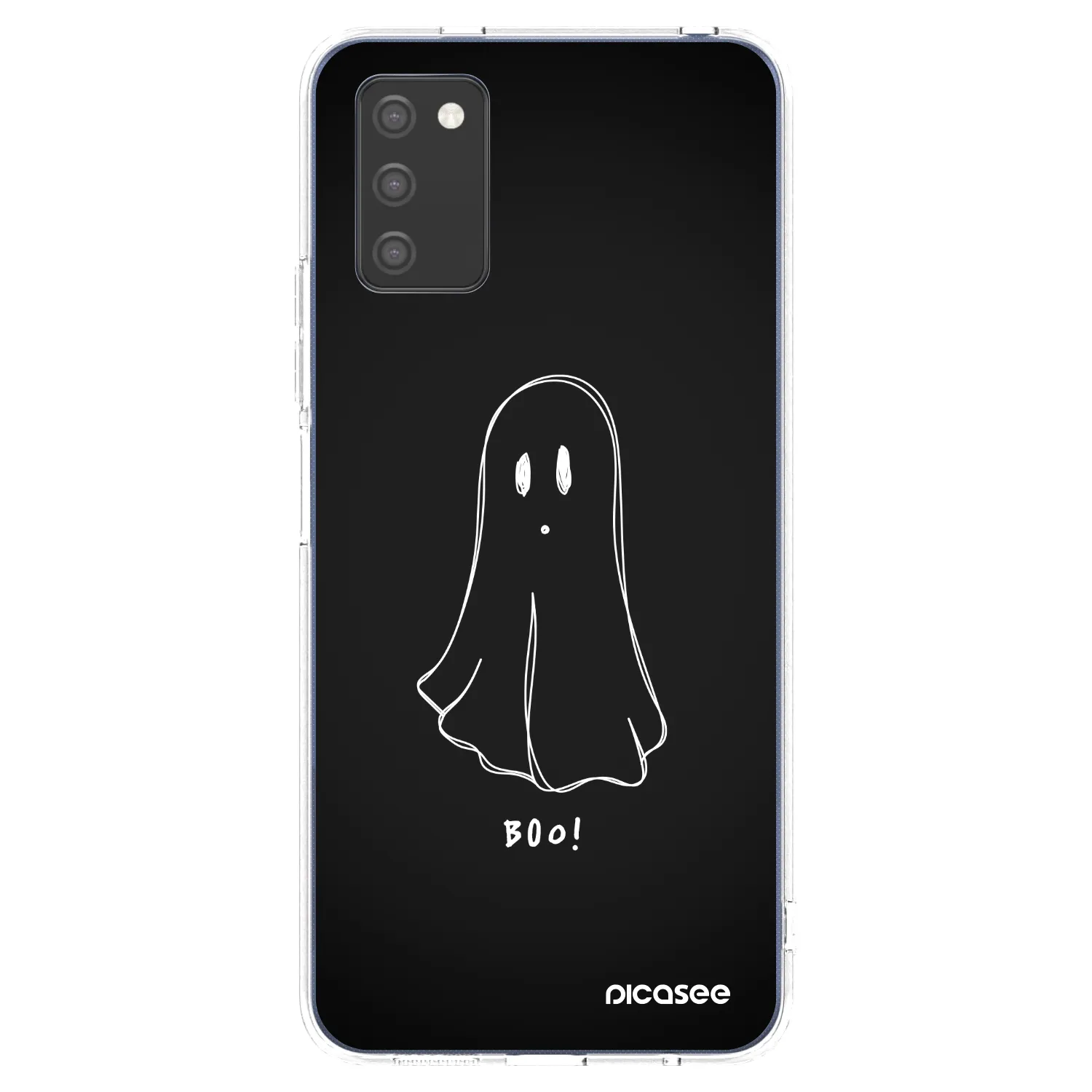 Picasee Samsung Galaxy A03s A037G Hülle - Transparentes Silikon - Ghost 2