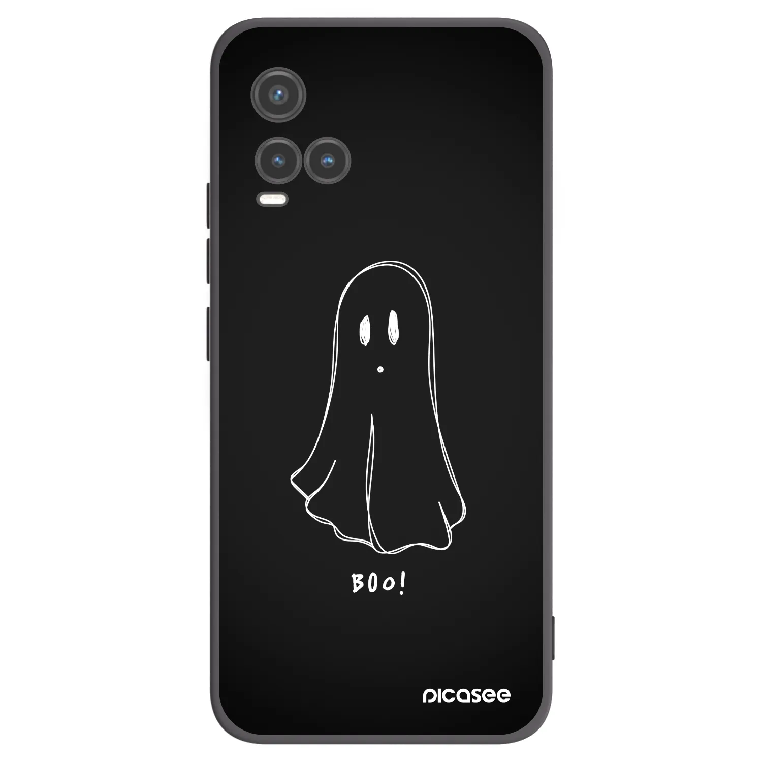 Picasee Vivo Y33s Hülle - Schwarzes Silikon - Ghost 2