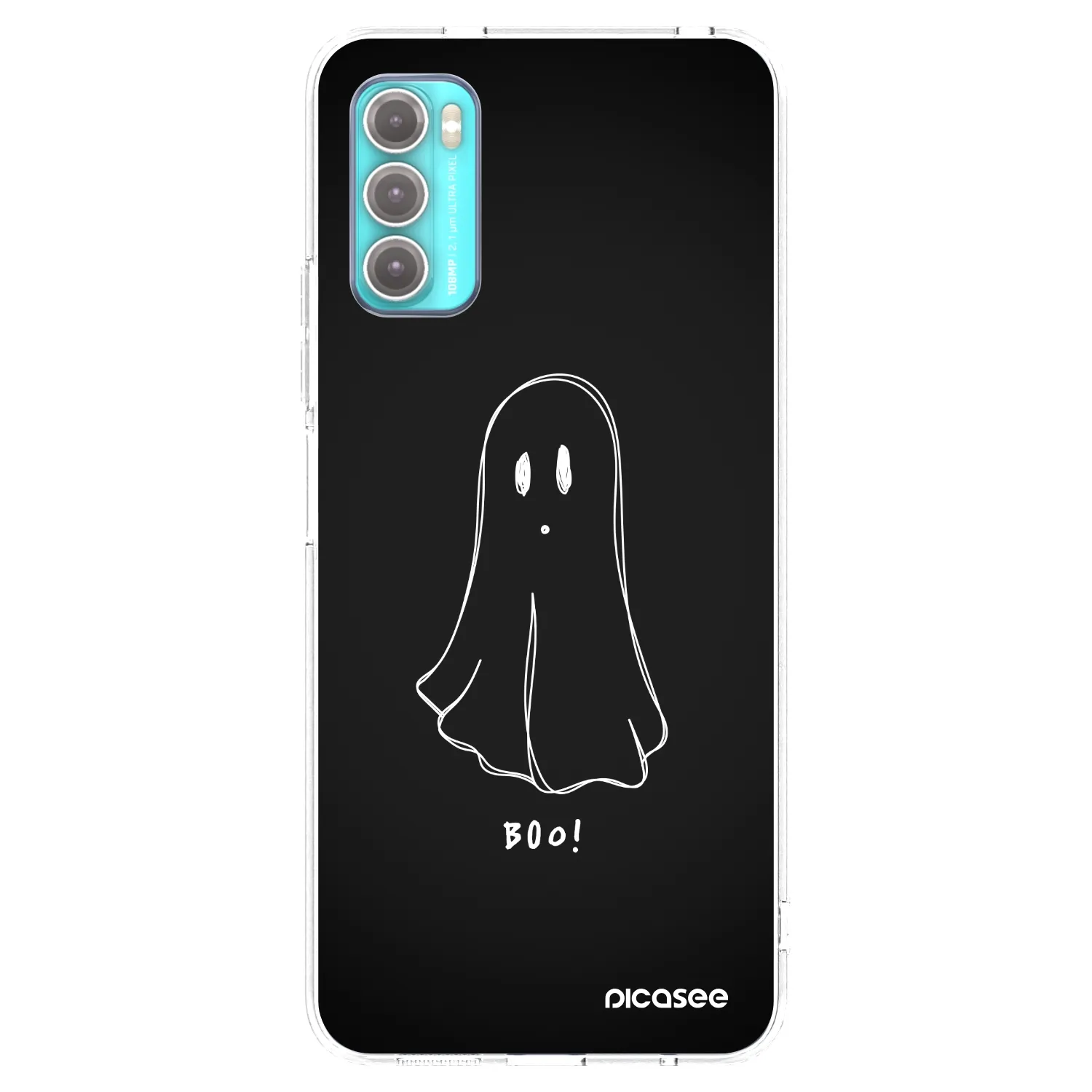 Picasee Motorola Moto G60 Hülle - Transparentes Silikon - Ghost 2