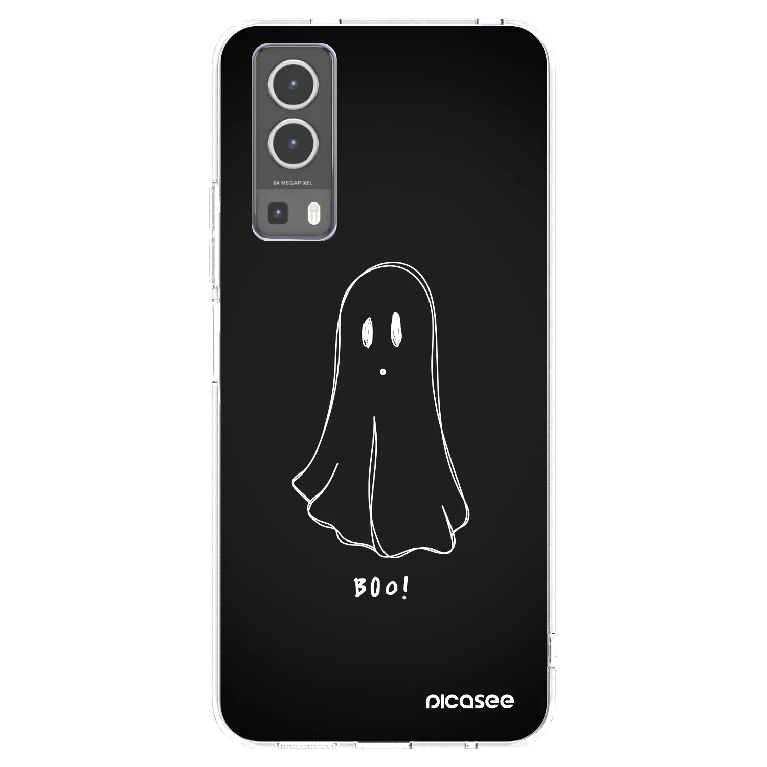 Picasee Vivo Y72 5G Hülle - Transparentes Silikon - Ghost 2