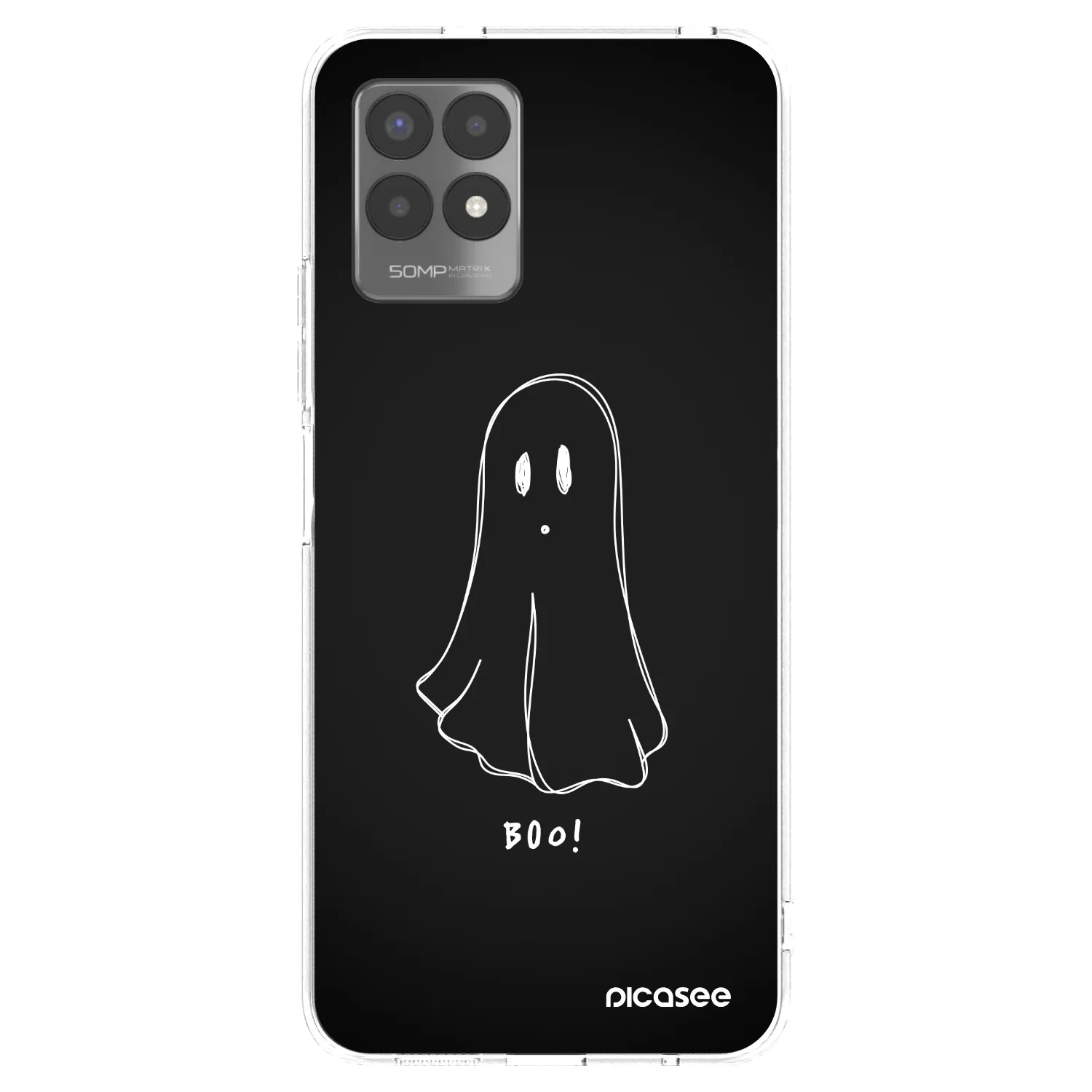 Picasee Realme 8i Hülle - Transparentes Silikon - Ghost 2