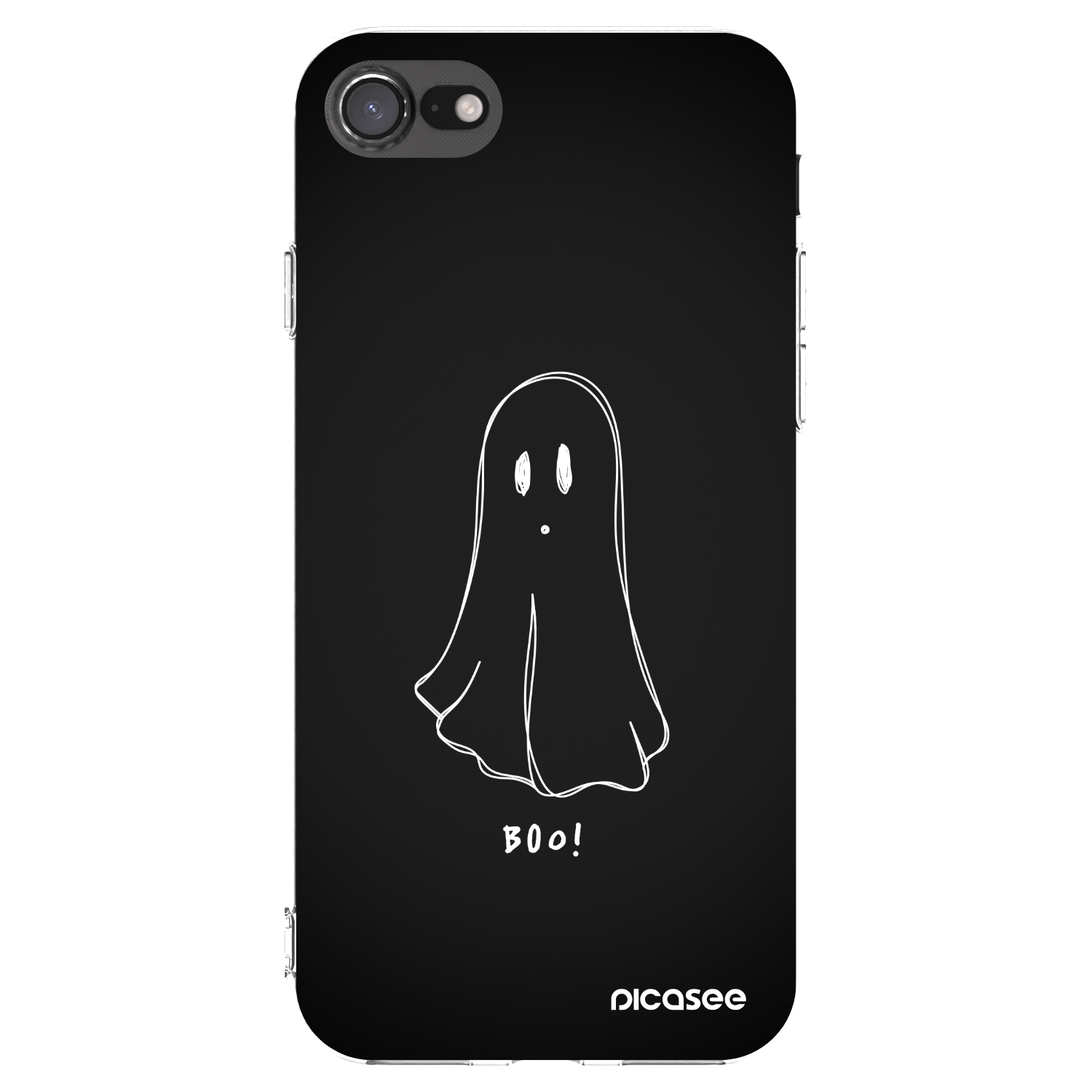 Picasee Apple iPhone SE 2022 Hülle - Transparentes Silikon - Ghost 2