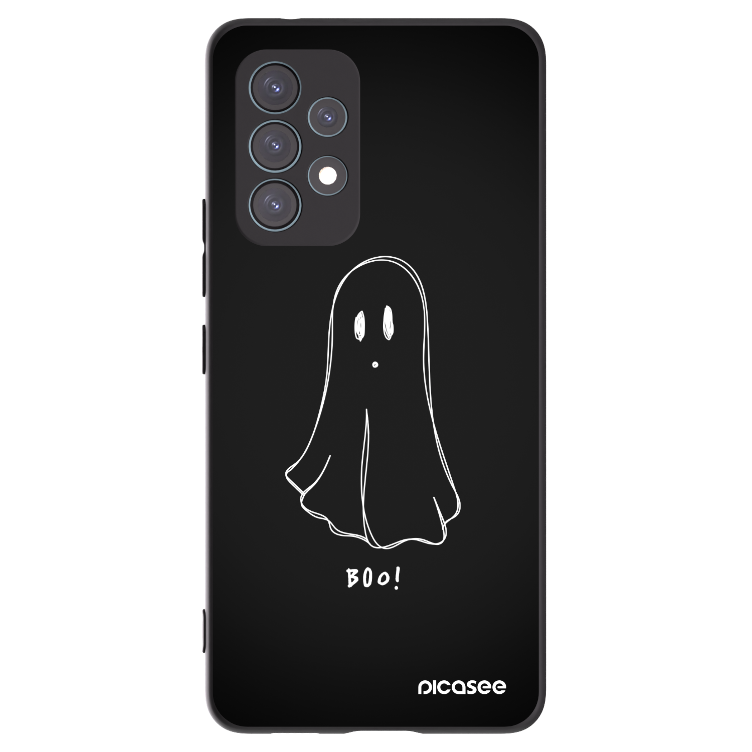 Picasee Samsung Galaxy A53 5G A536 Hülle - Schwarzes Silikon - Ghost 2