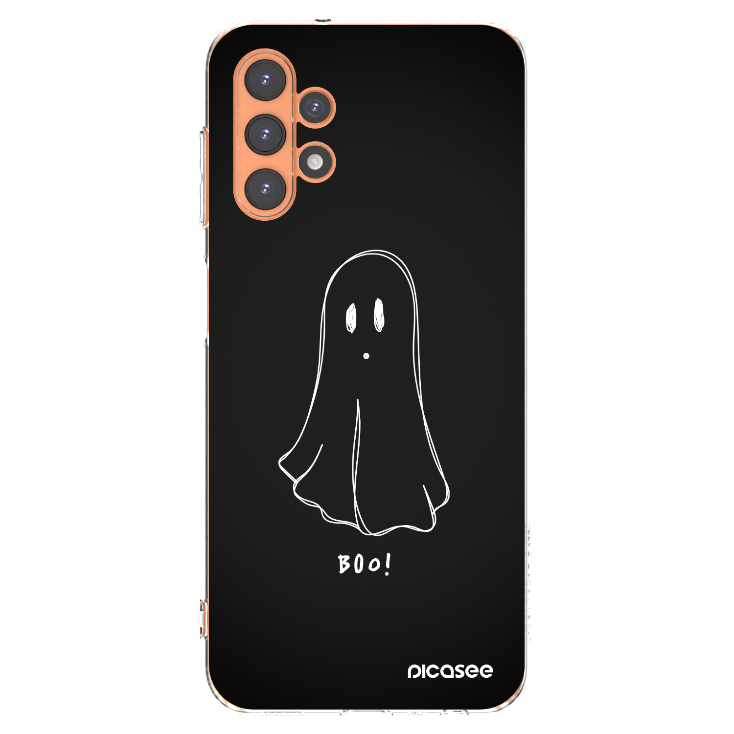 Picasee Samsung Galaxy A13 4G A135 Hülle - Transparentes Silikon - Ghost 2
