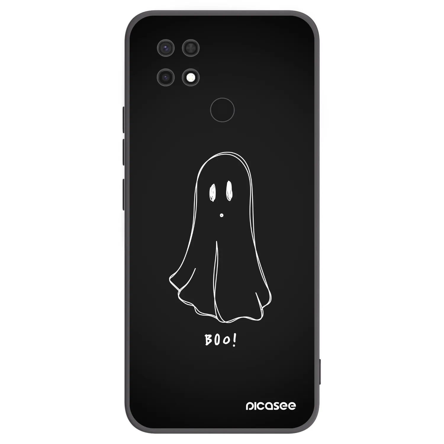 Picasee Xiaomi Redmi 10C Hülle - Schwarzes Silikon - Ghost 2