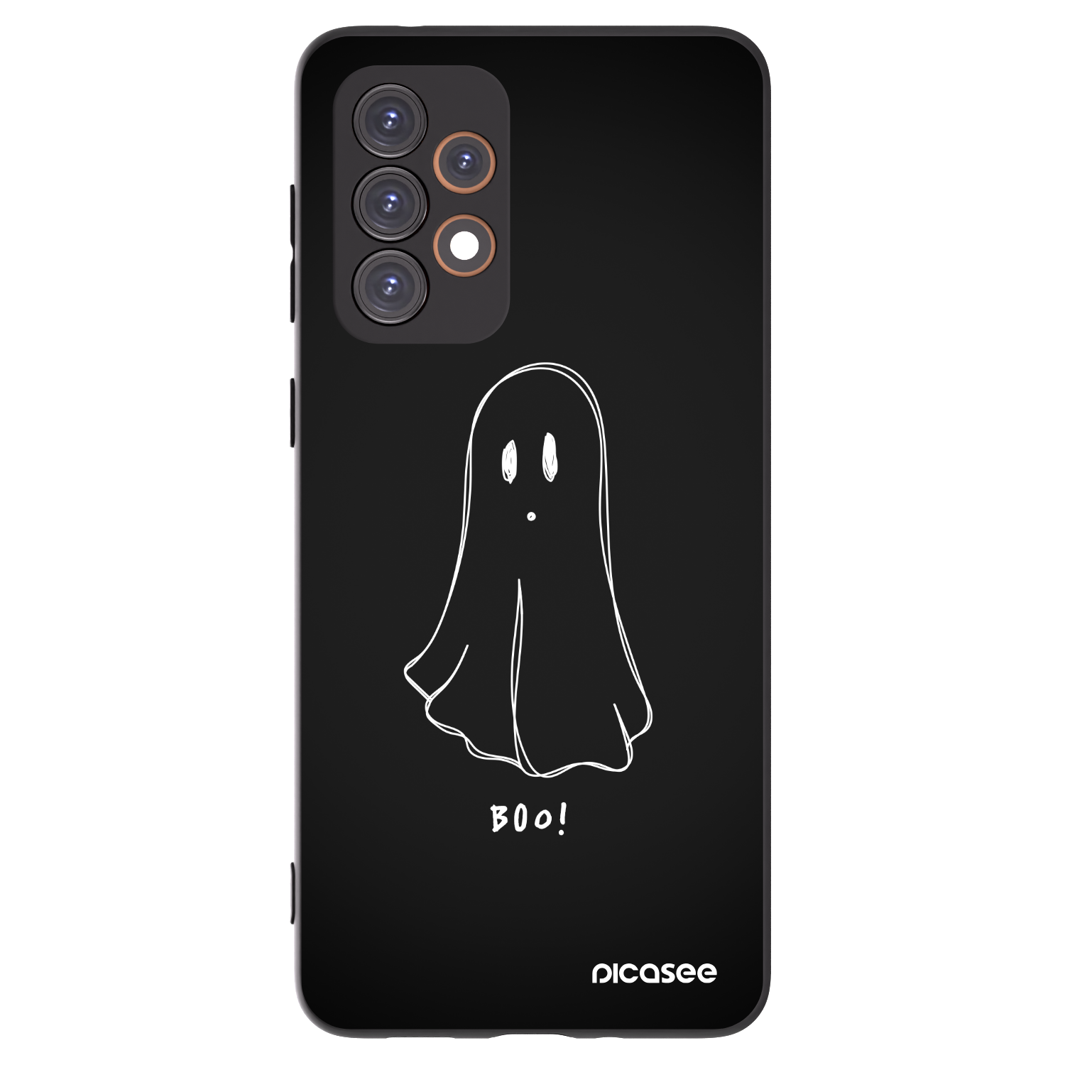 Picasee Samsung Galaxy A33 5G A336 Hülle - Schwarzes Silikon - Ghost 2