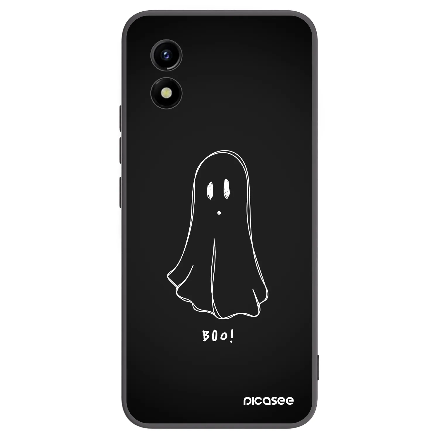 Picasee Vivo Y01 Hülle - Schwarzes Silikon - Ghost 2