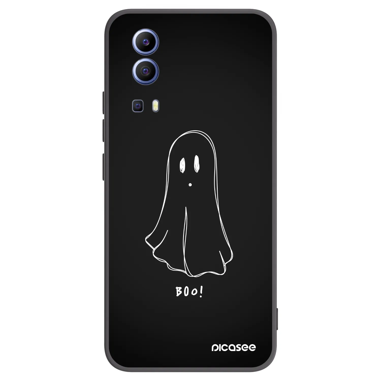 Picasee Vivo Y52 5G Hülle - Schwarzes Silikon - Ghost 2