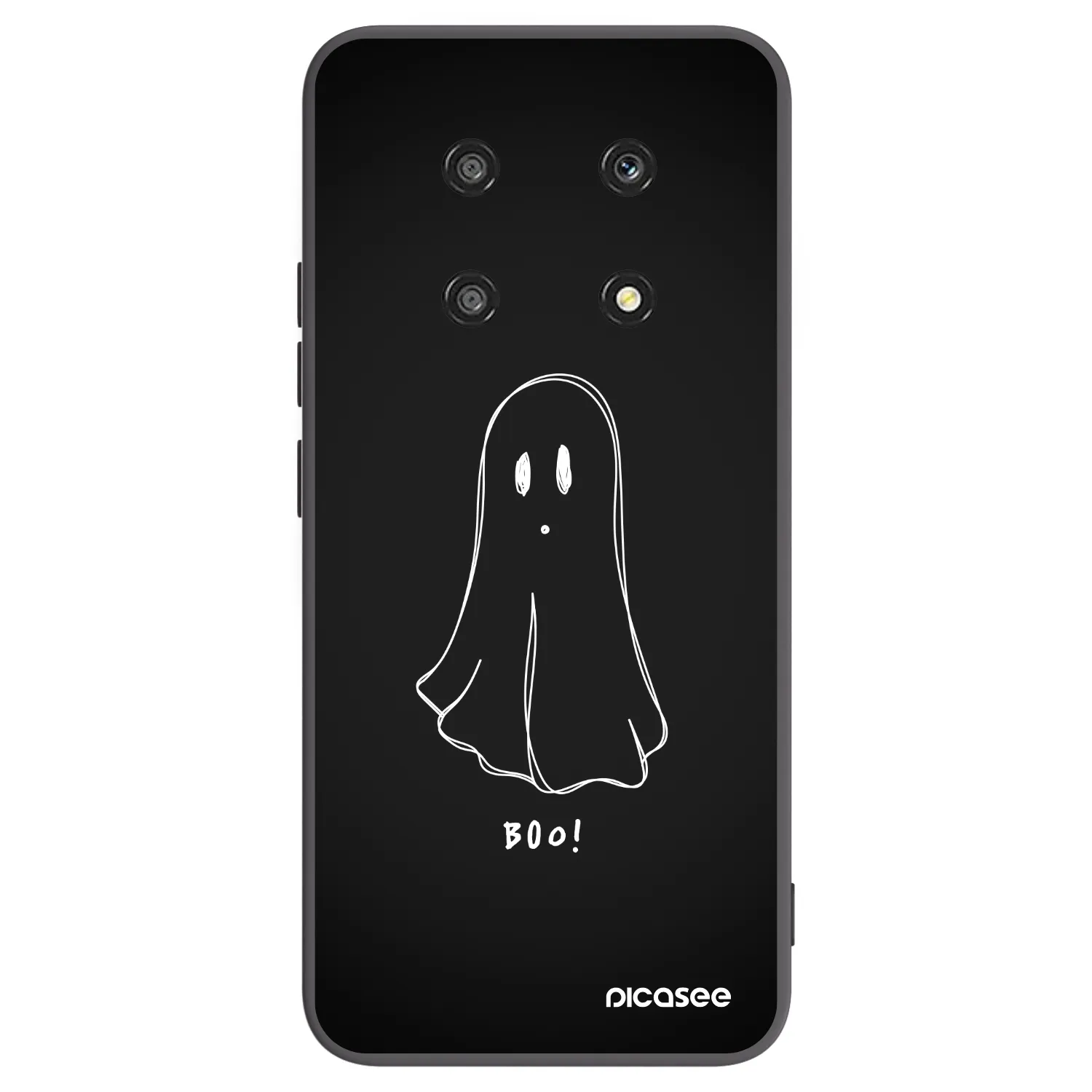 Picasee Honor Magic4 Lite 5G Hülle - Schwarzes Silikon - Ghost 2