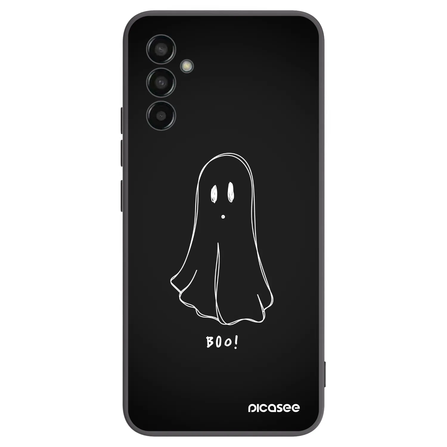 Picasee Samsung Galaxy M13 M135F Hülle - Schwarzes Silikon - Ghost 2
