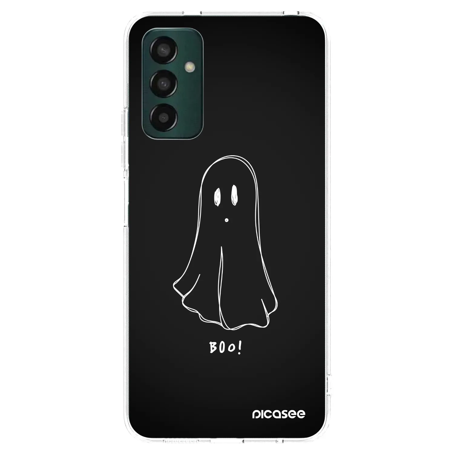 Picasee Samsung Galaxy M13 M135F Hülle - Transparentes Silikon - Ghost 2