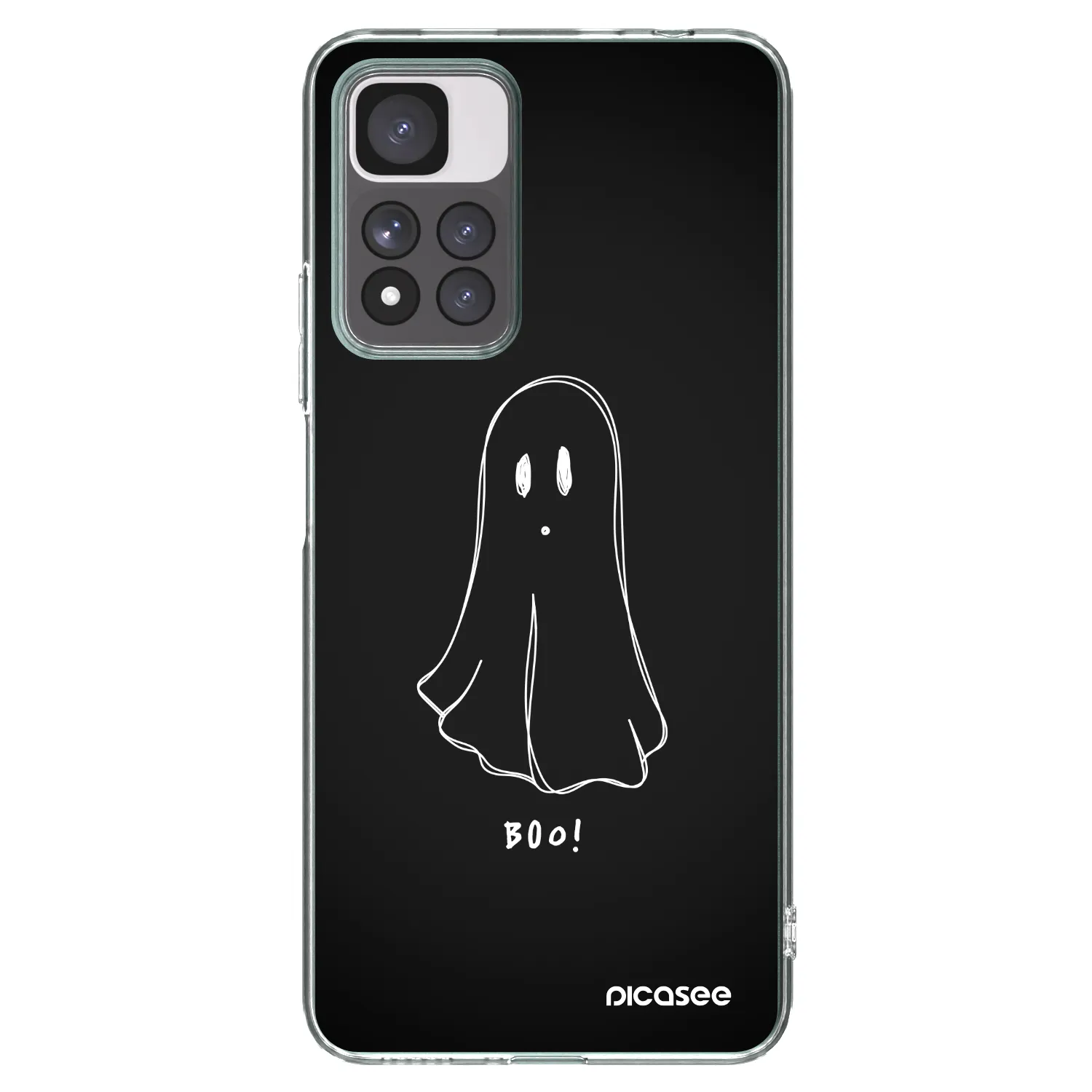 Picasee Xiaomi Redmi Note 11 Pro+ 5G Hülle - Transparentes Silikon - Ghost 2