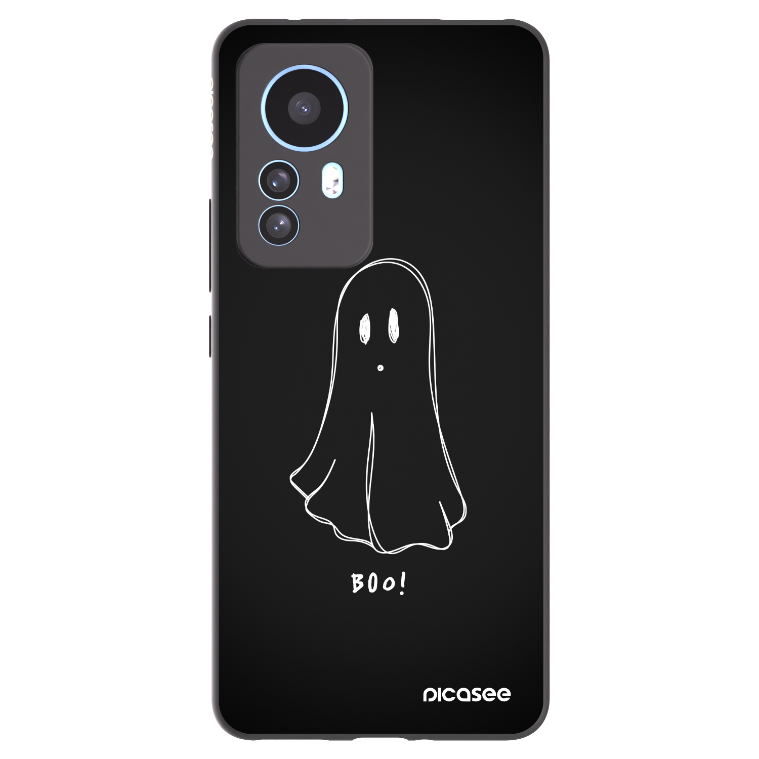 Picasee Xiaomi 12T Hülle - Schwarzes Silikon - Ghost 2