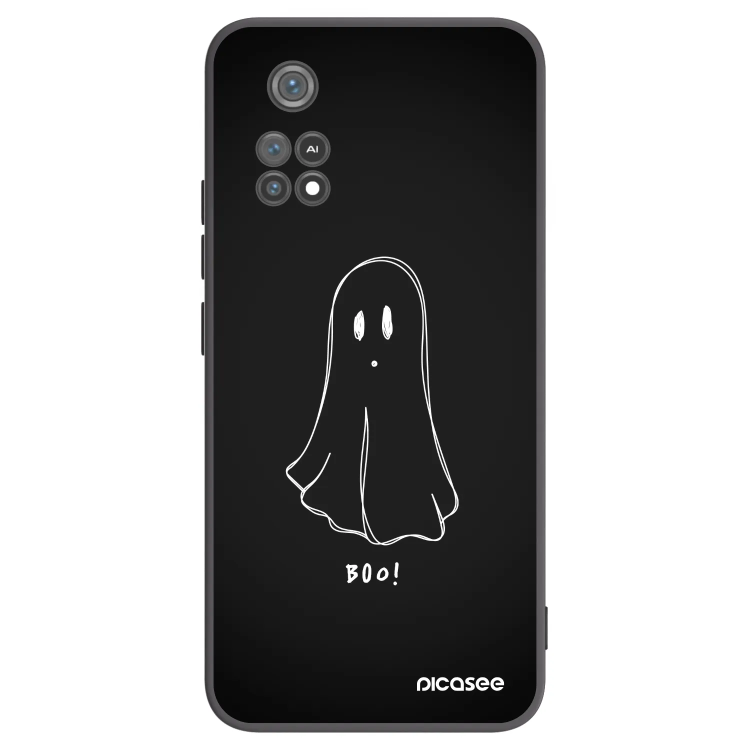 Picasee Xiaomi Poco M4 Pro Hülle - Schwarzes Silikon - Ghost 2