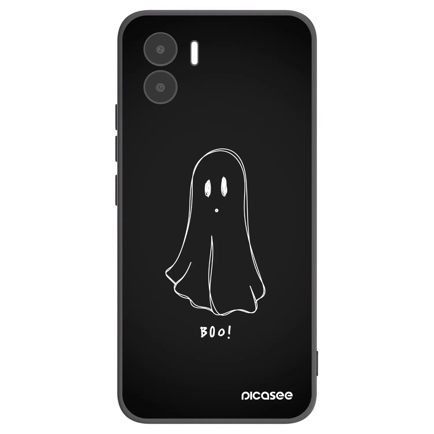 Picasee Xiaomi Redmi A1 Hülle - Schwarzes Silikon - Ghost 2