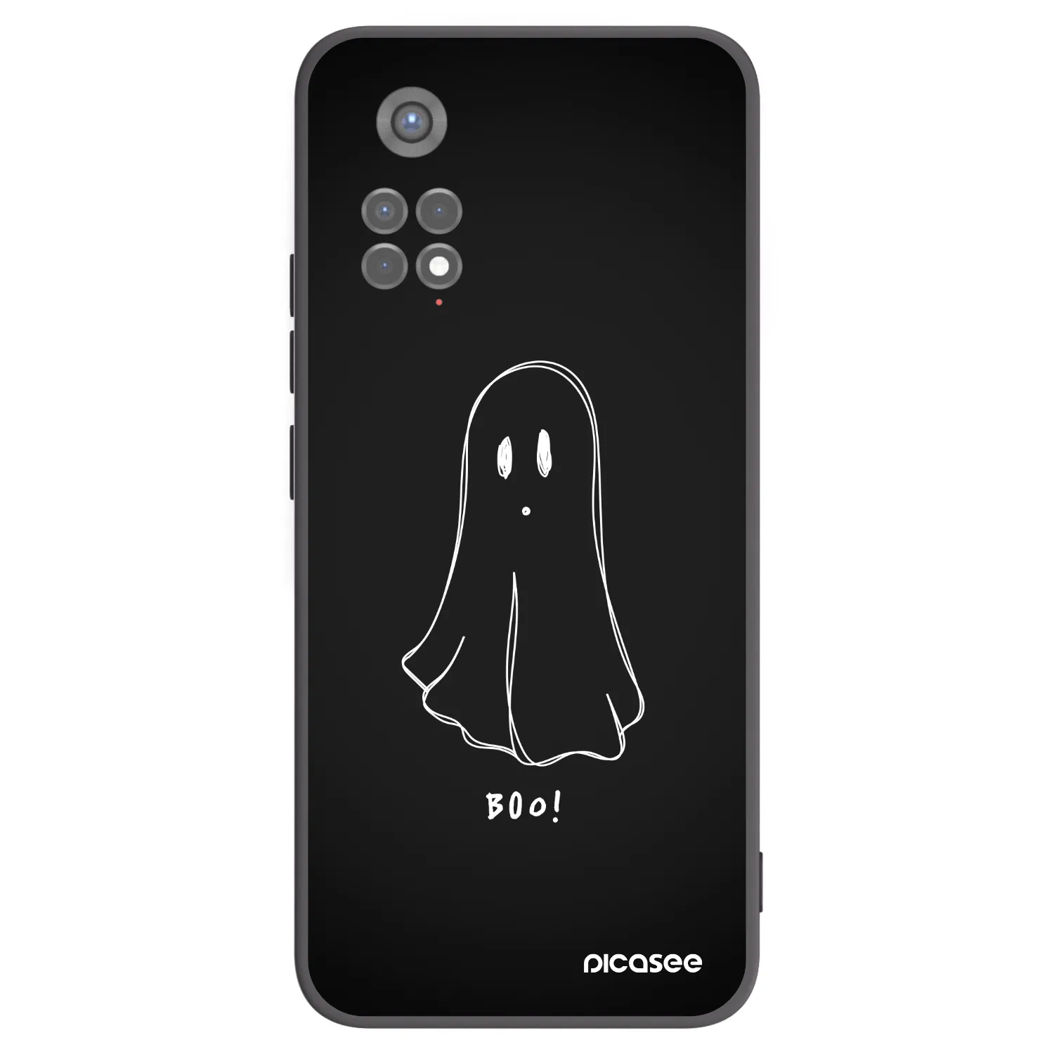Picasee Xiaomi Redmi Note 11S 5G Hülle - Schwarzes Silikon - Ghost 2