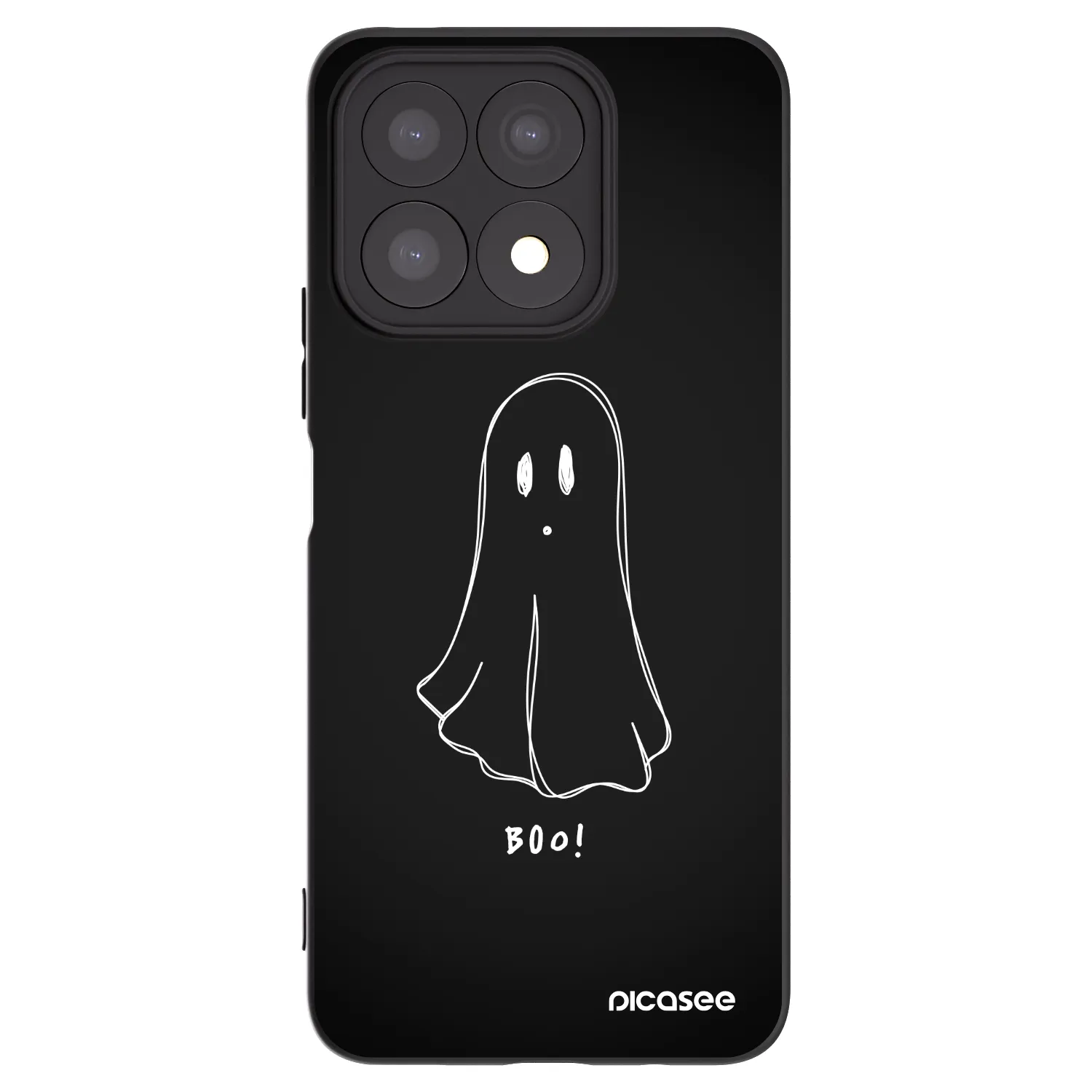 Picasee Honor X8a Hülle - Schwarzes Silikon - Ghost 2