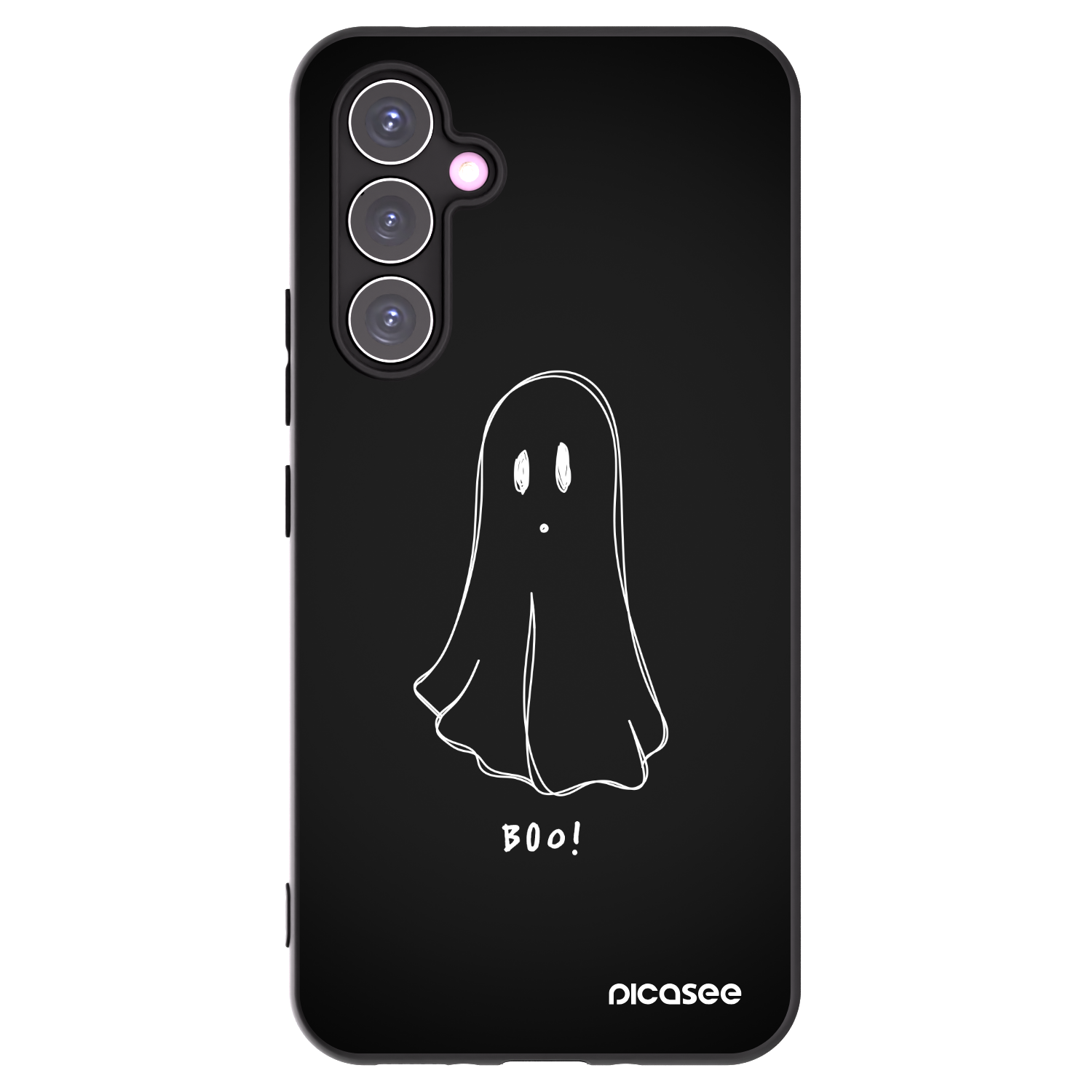 Picasee Samsung Galaxy A54 5G A546B Hülle - Schwarzes Silikon - Ghost 2