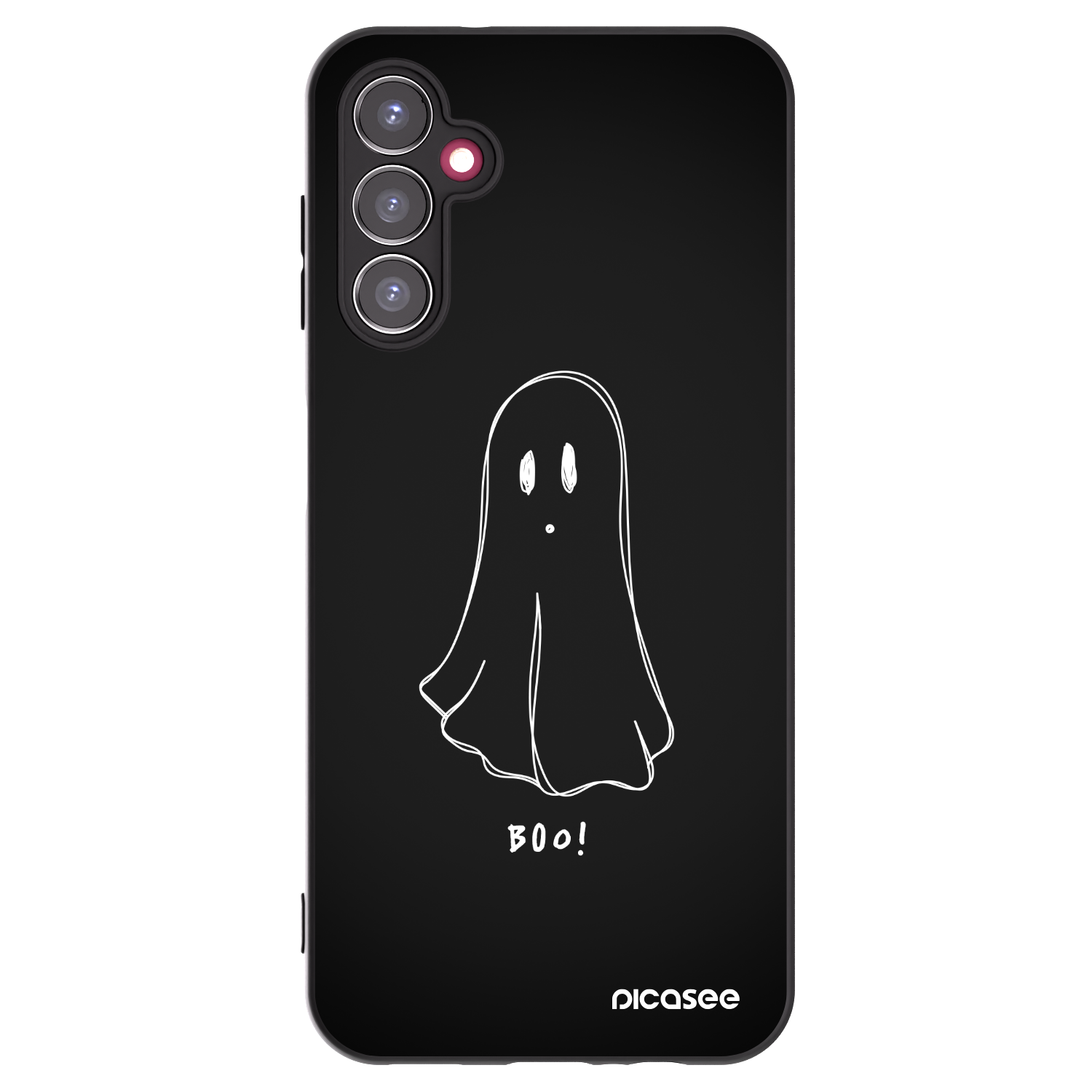 Picasee Samsung Galaxy A14 4G A145R Hülle - Schwarzes Silikon - Ghost 2