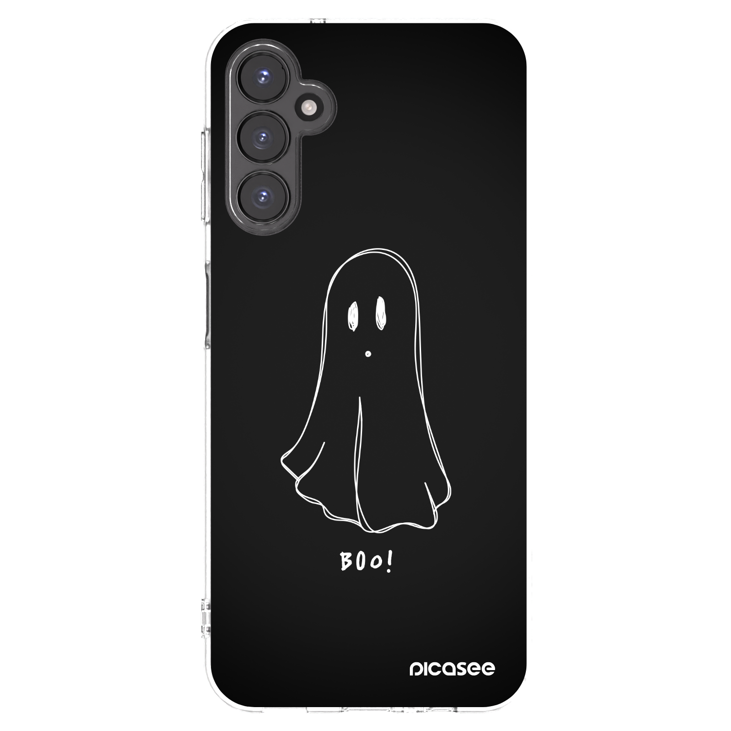 Picasee Samsung Galaxy A14 4G A145R Hülle - Transparentes Silikon - Ghost 2