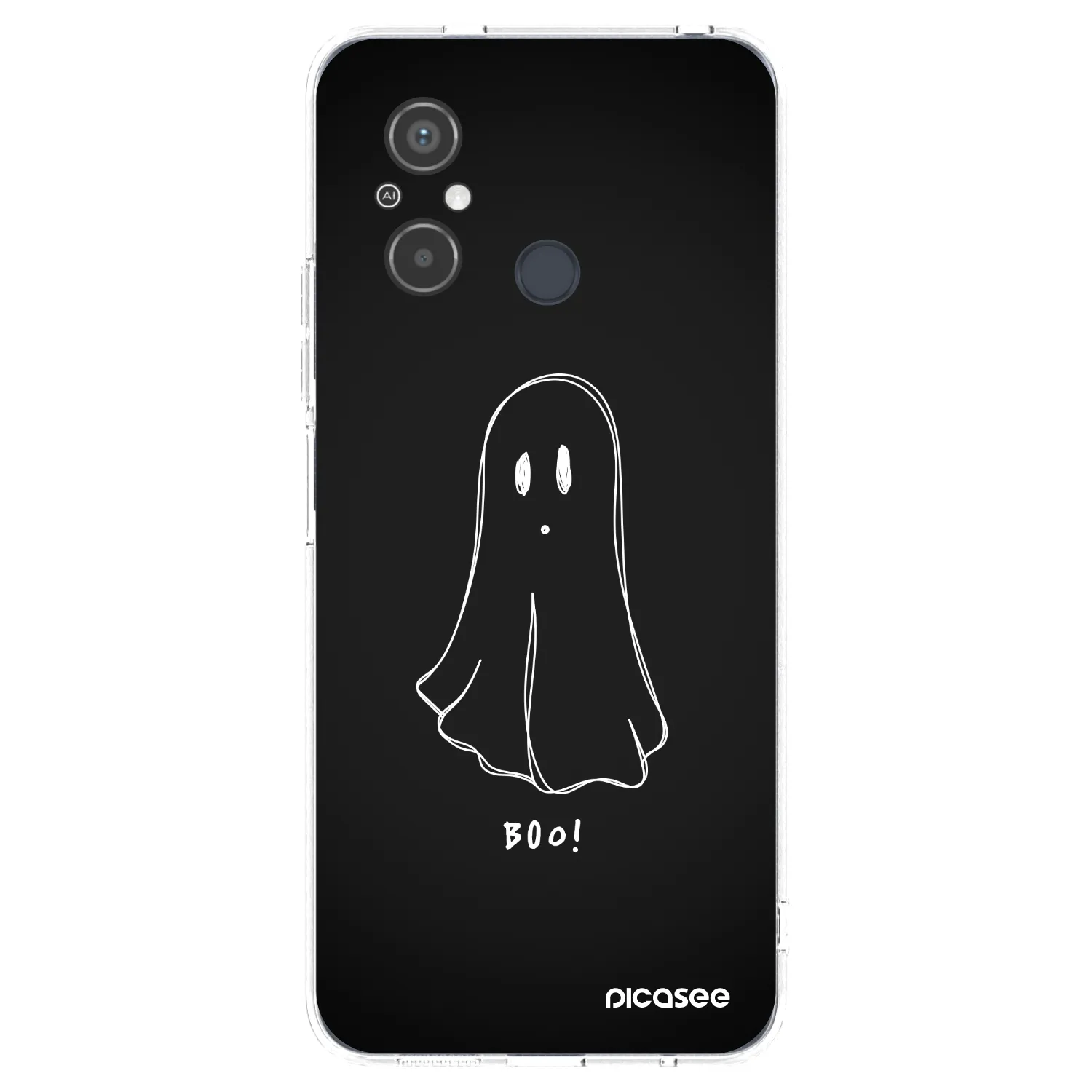 Picasee Xiaomi Redmi 12C Hülle - Transparentes Silikon - Ghost 2