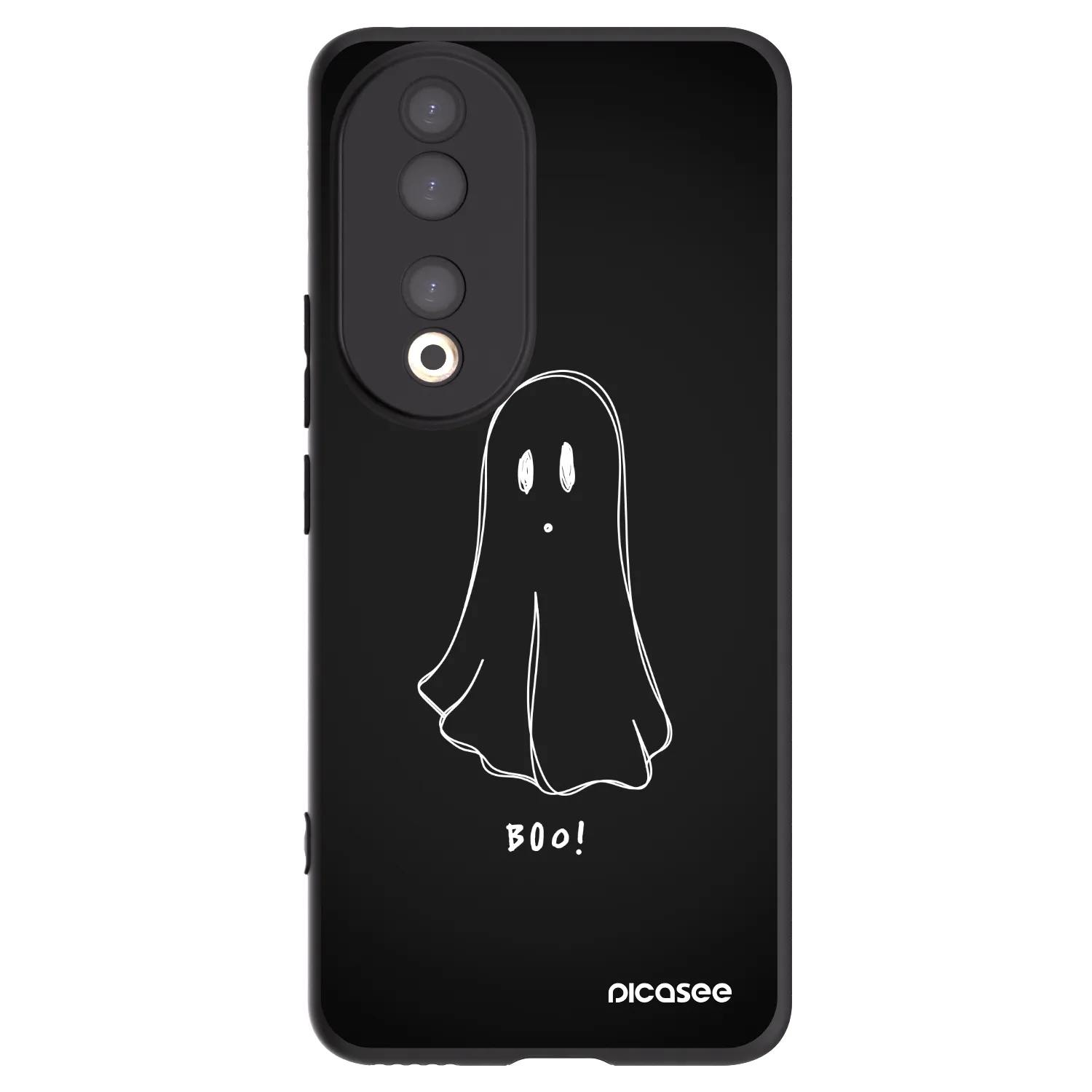 Picasee Honor 90 5G Hülle - Schwarzes Silikon - Ghost 2