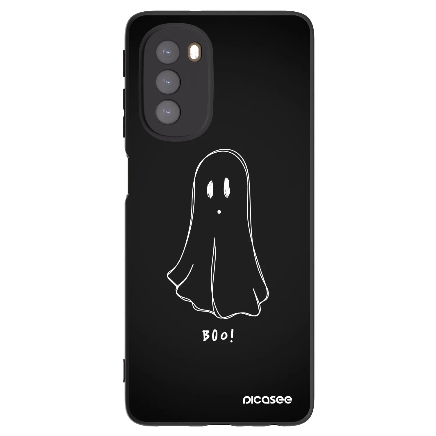Picasee Motorola Moto G51 Hülle - Schwarzes Silikon - Ghost 2