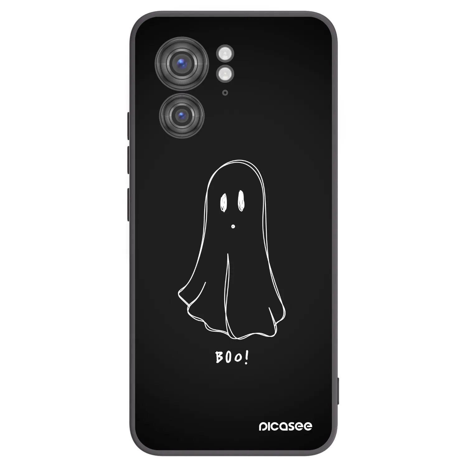 Picasee Motorola Edge 40 Hülle - Schwarzes Silikon - Ghost 2